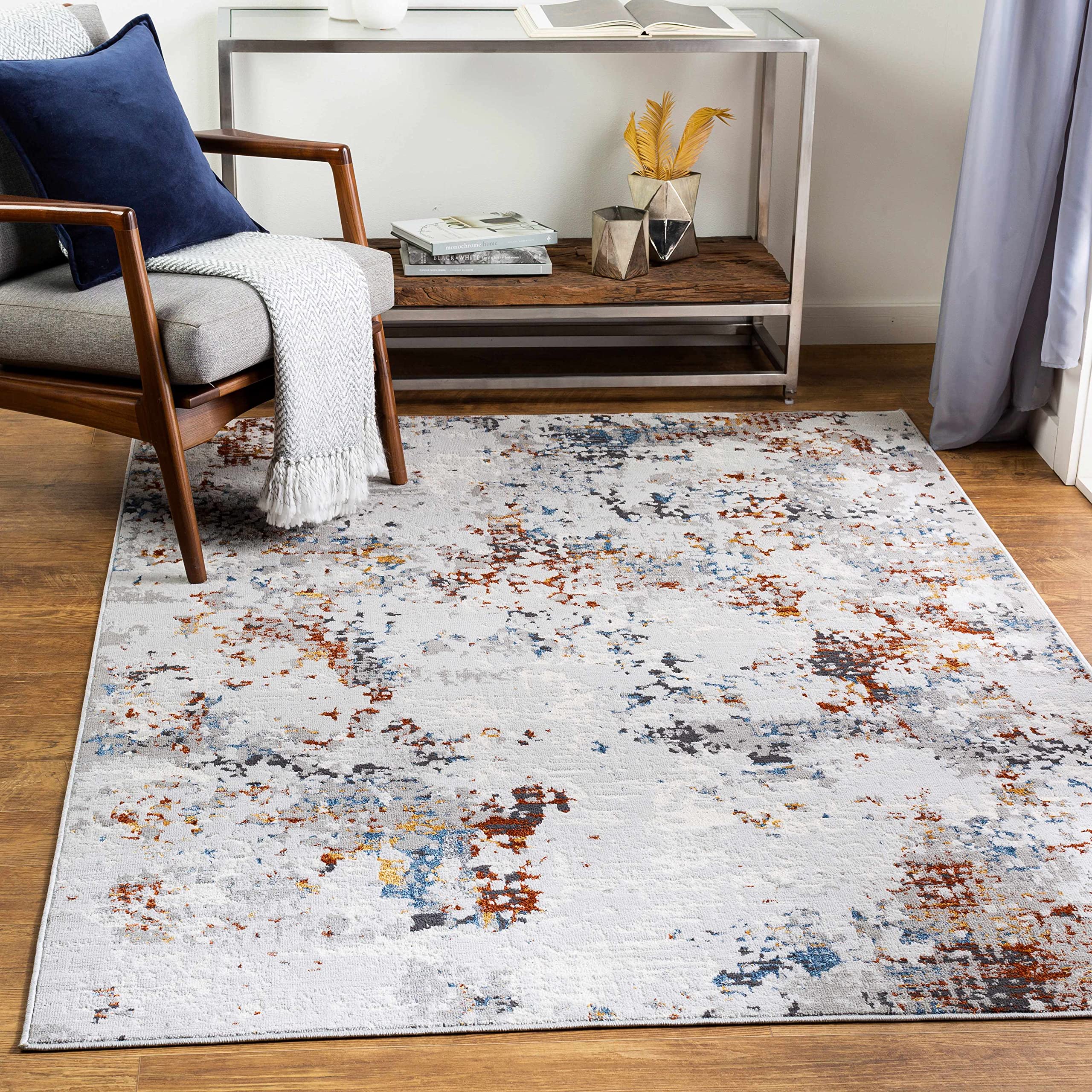 Hauteloom Pincourt Modern Area Rug for Living Room & Bedroom - 6'7