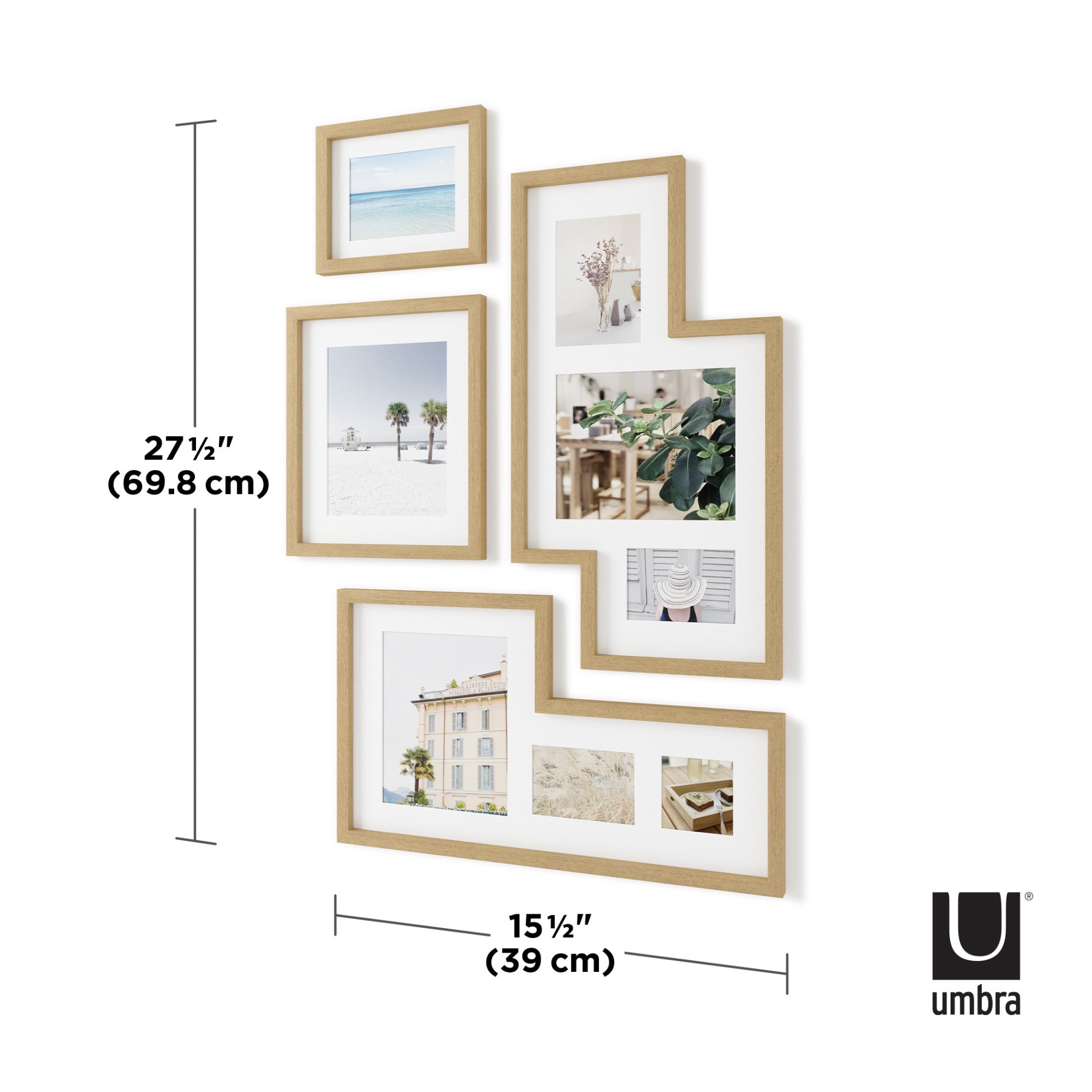 Mingle Wall Picture Frames Set of 4 - 8x10 10x12 Inches Black Gallery Frames for Home Decor, Living Room, Bedroom & Office Wall Art Display