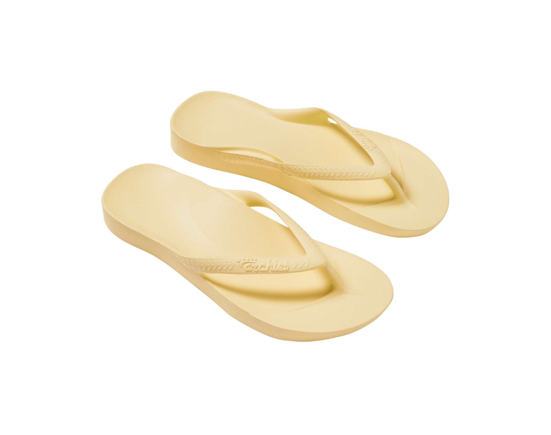 Archies Arch Support Thongs for Women - Comfortable Orthopedic Sandals with Lemon Design - Perfect for Summer, Beach, and Casual Wear