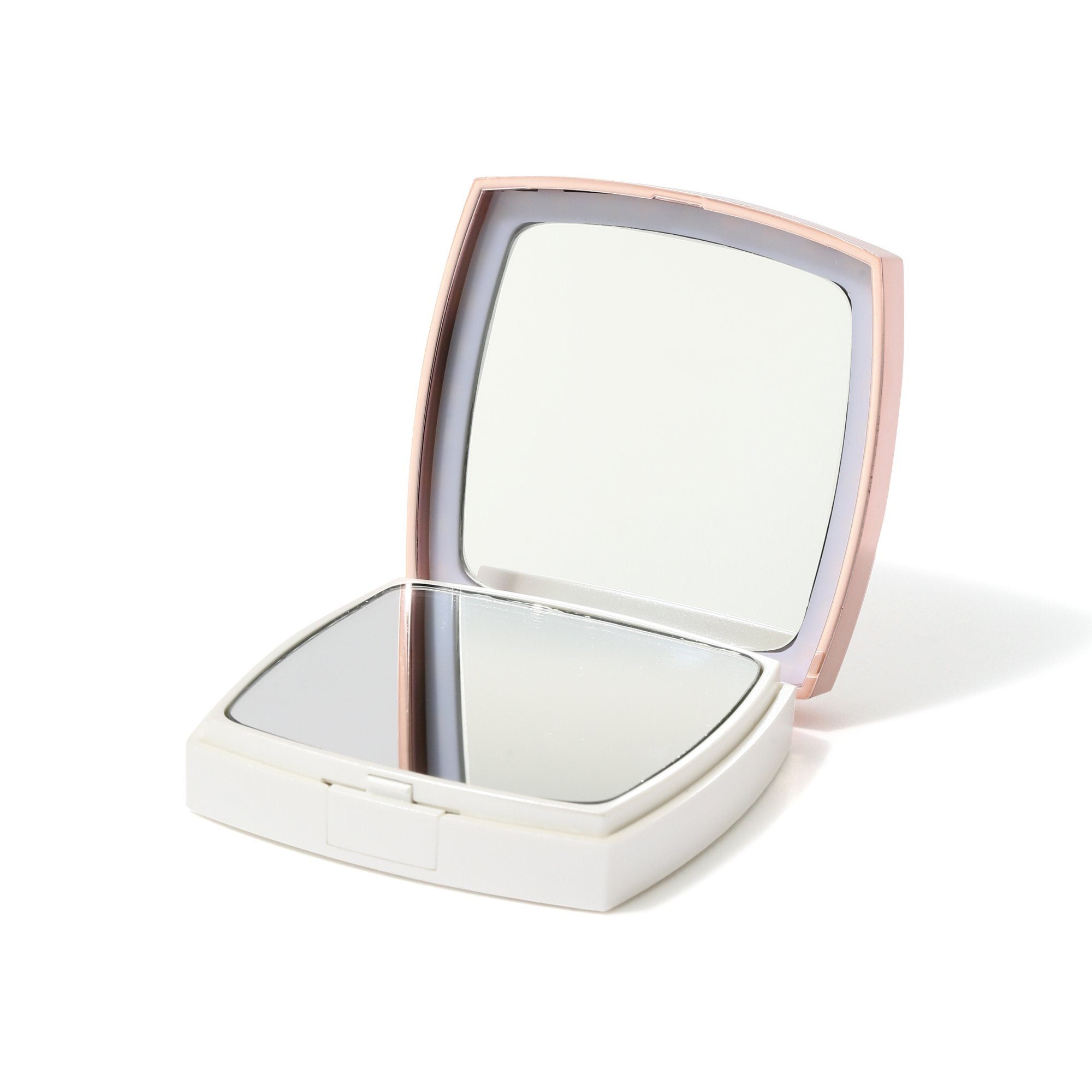 Blanche LED Compact Mirror with Bright Light - Portable Makeup Mirror for Travel, Home, and Vanity - Perfect for Touch-Ups On The Go