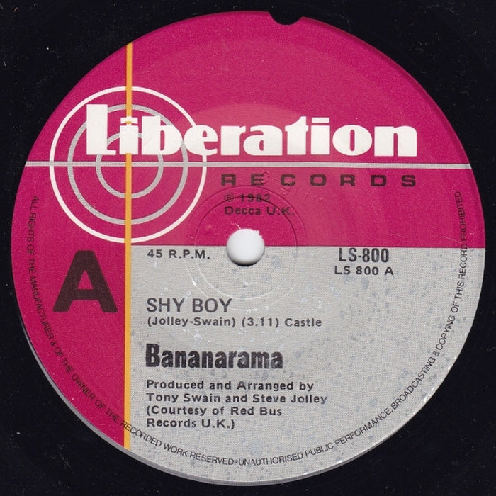 Bananarama - Shy Boy Vinyl Record VG+ Condition | 80s Pop Music Collectible | Perfect for DJs, Music Lovers & Retro Parties