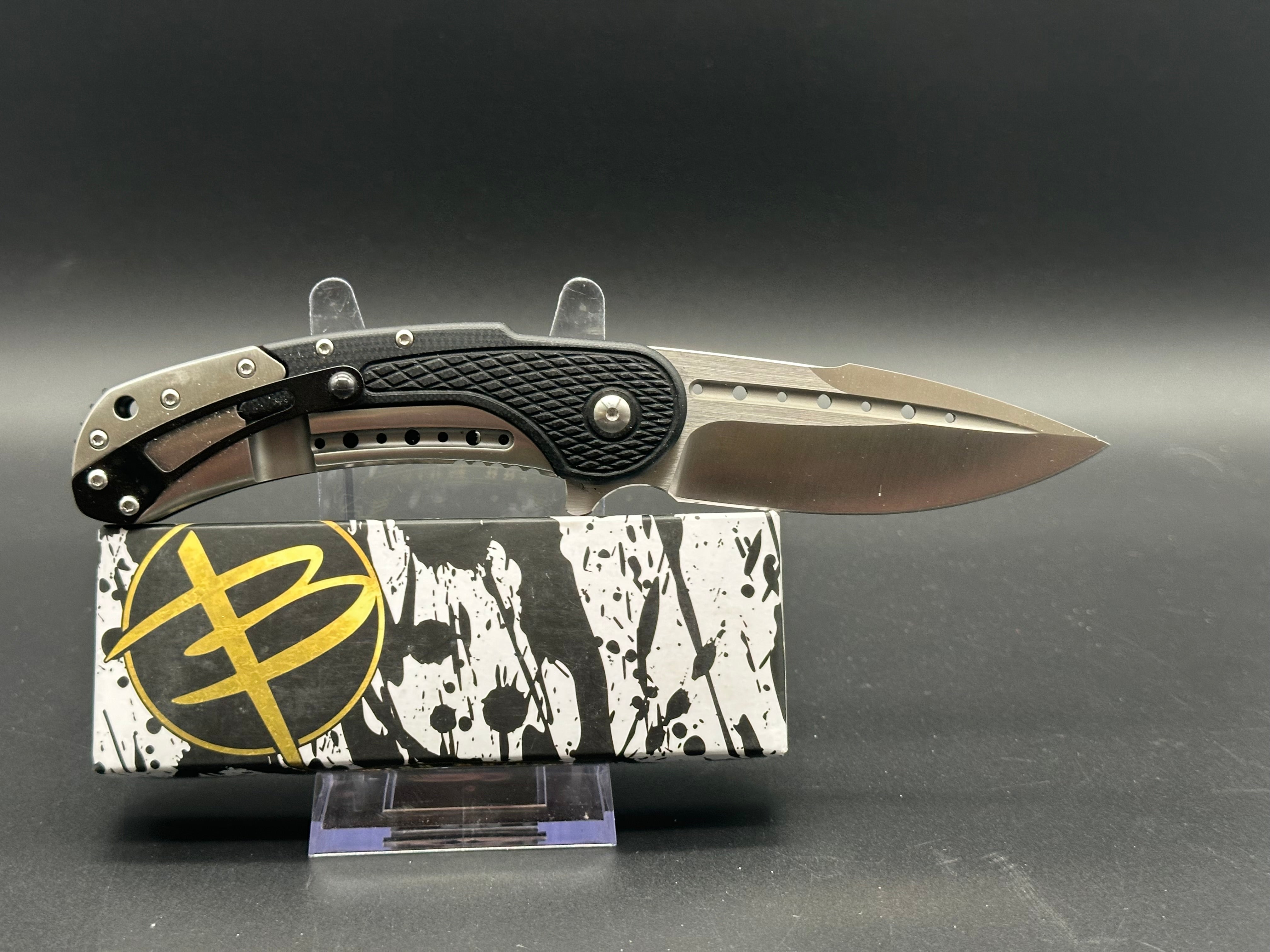 Begg Knives Bodega Frame Lock Folding Knife - Black G10 Handle, 3.5