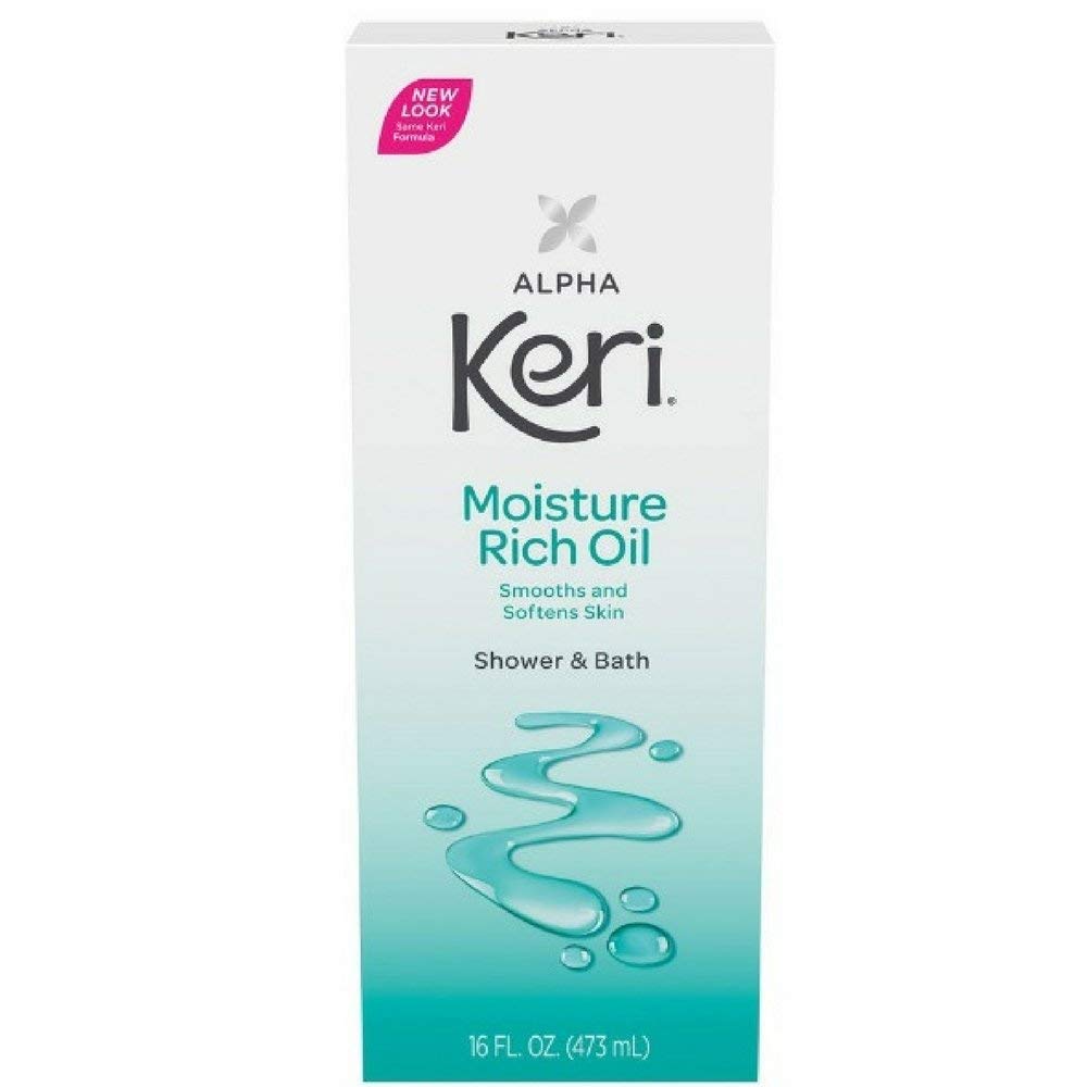 Alpha Keri Shower & Bath Moisturizing Oil - 16 oz (Pack of 12) | Hydrating Body Wash for Dry Skin | Perfect for Daily Shower & Relaxing Bath Time