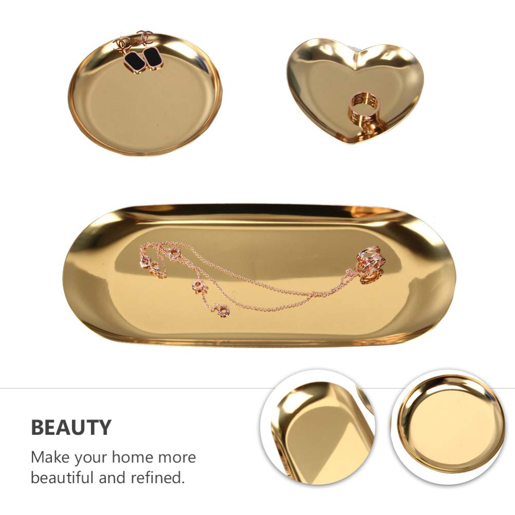 Cabilock 3-Piece Jewelry Organizer Set - Stylish Bracelet, Necklace, Ring & Earring Display Tray for Jewelry Storage & Display | Perfect for Dresser, Vanity, Travel & Gift Giving