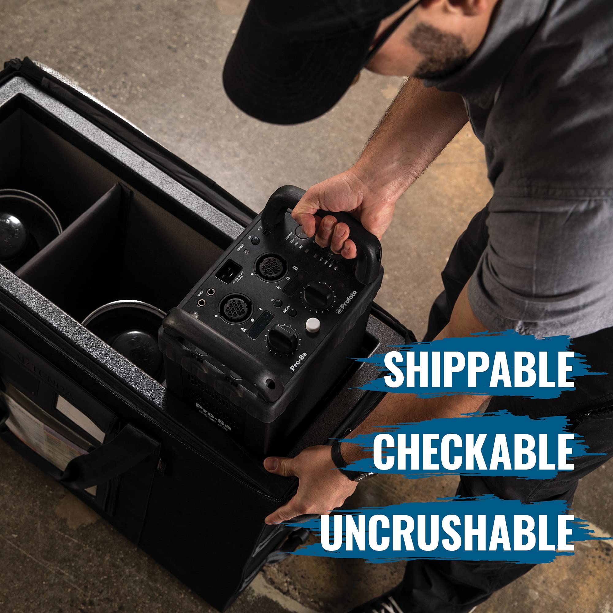 Tenba Air Case with Wheels for Eizo 27-inch Display (Model 634-726) - Durable Travel Protection for Professional Monitors