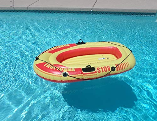Tropicana 1-Person Inflatable Boat - Lightweight Portable Dinghy for Fishing, Camping & Water Sports | Perfect for Lakes, Rivers & Coastal Adventures