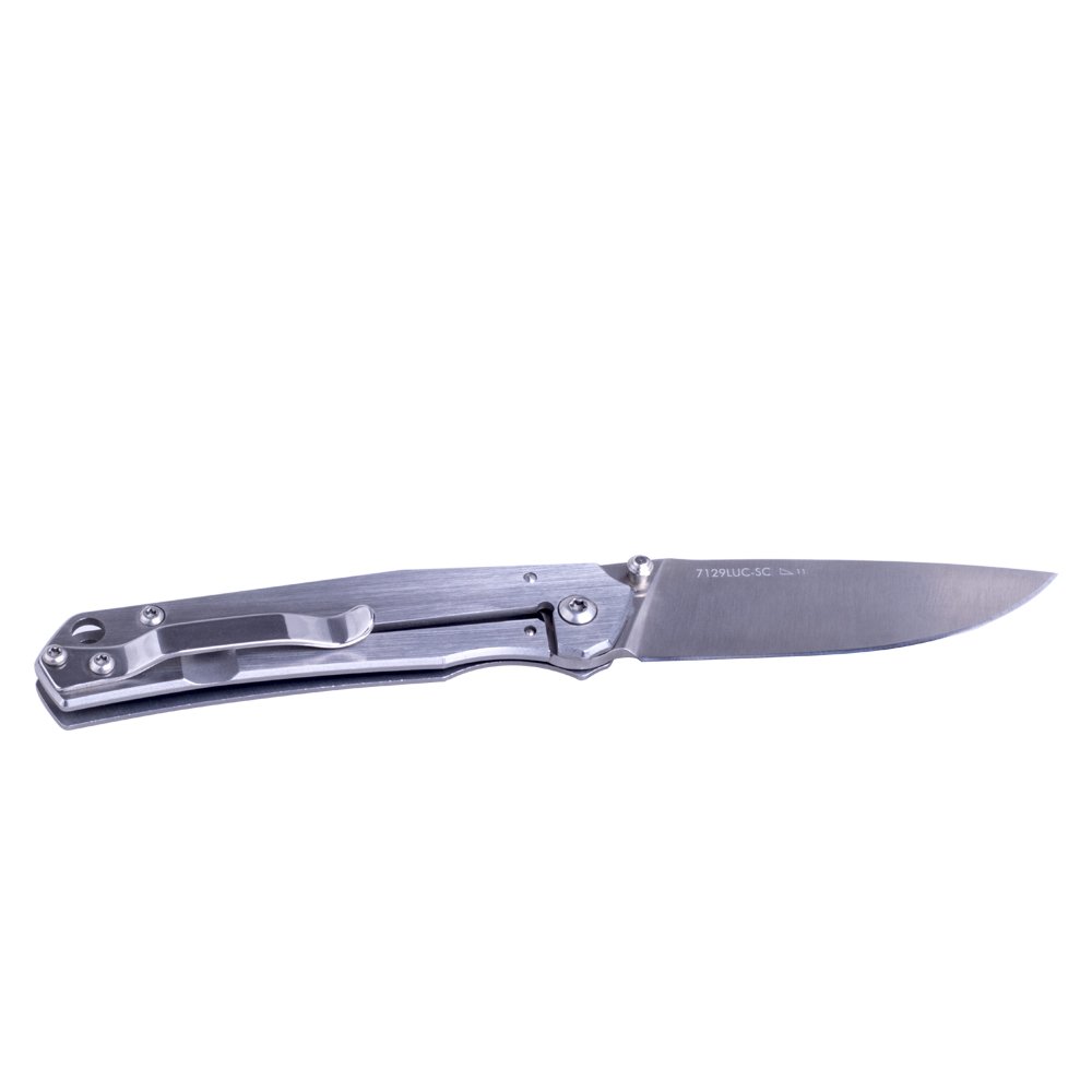 Sanrenmu 7129 EDC Pocket Folding Knife - 12C27 Stainless Steel Blade, 2.56