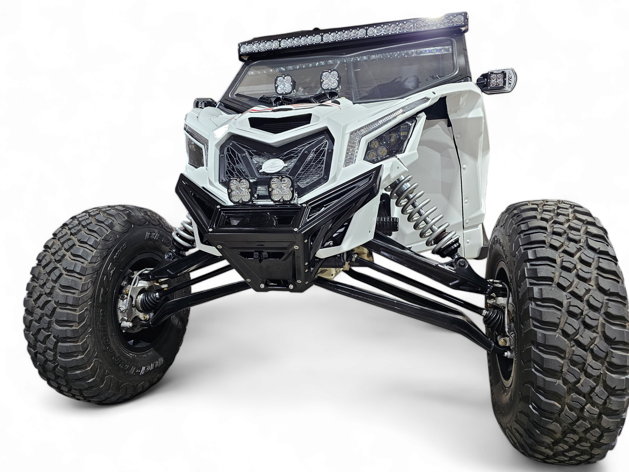Can Am X3 Maverick Front Winch Bumper (2017-Present) - Black Anodized Billet Aluminum FWB210035 | Off-Road & Trail Riding Accessory