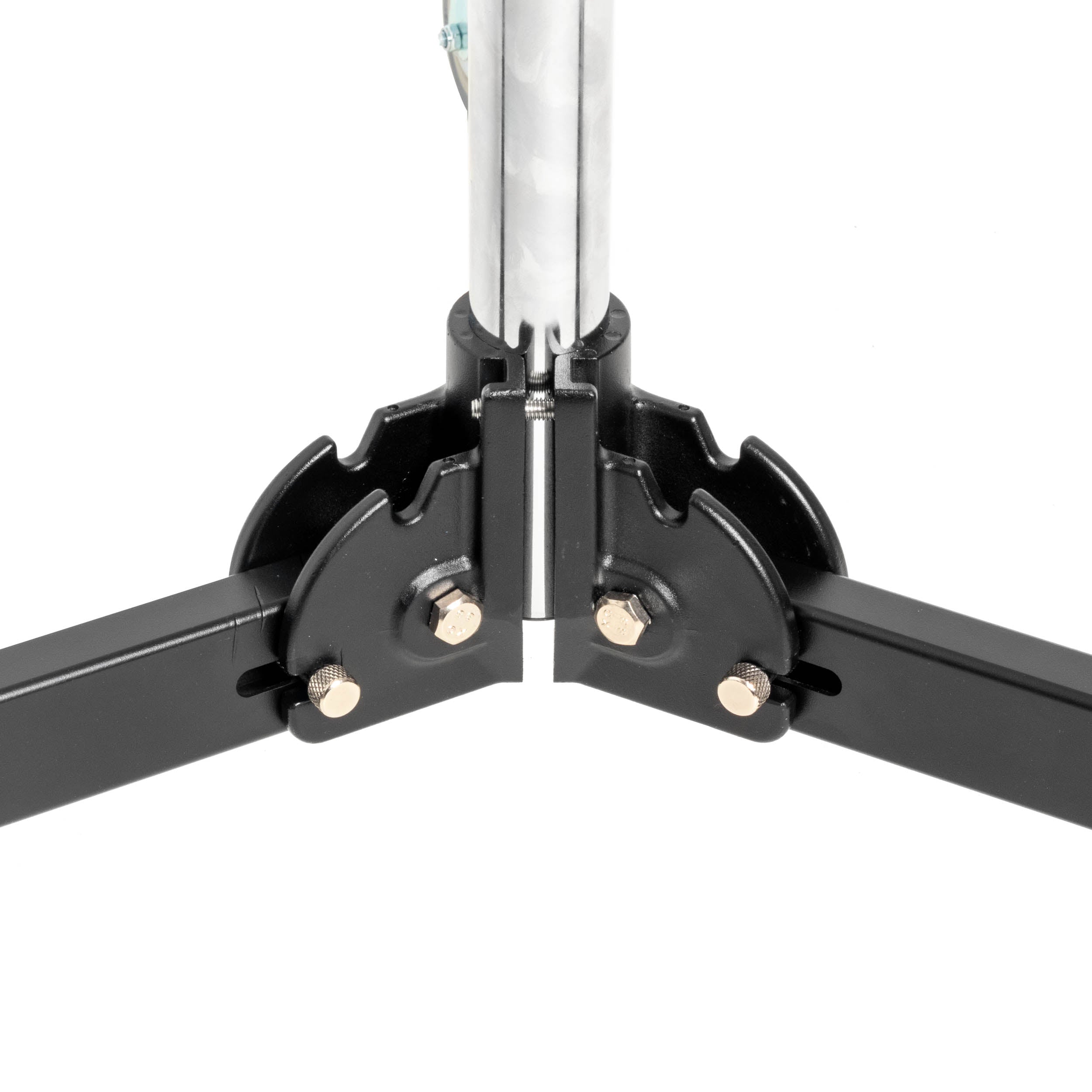 83cm to 125cm Adjustable Height Wheeled TV Stand with VESA Mount Bracket - Foldable Tube Design for Living Room, Bedroom, or Office