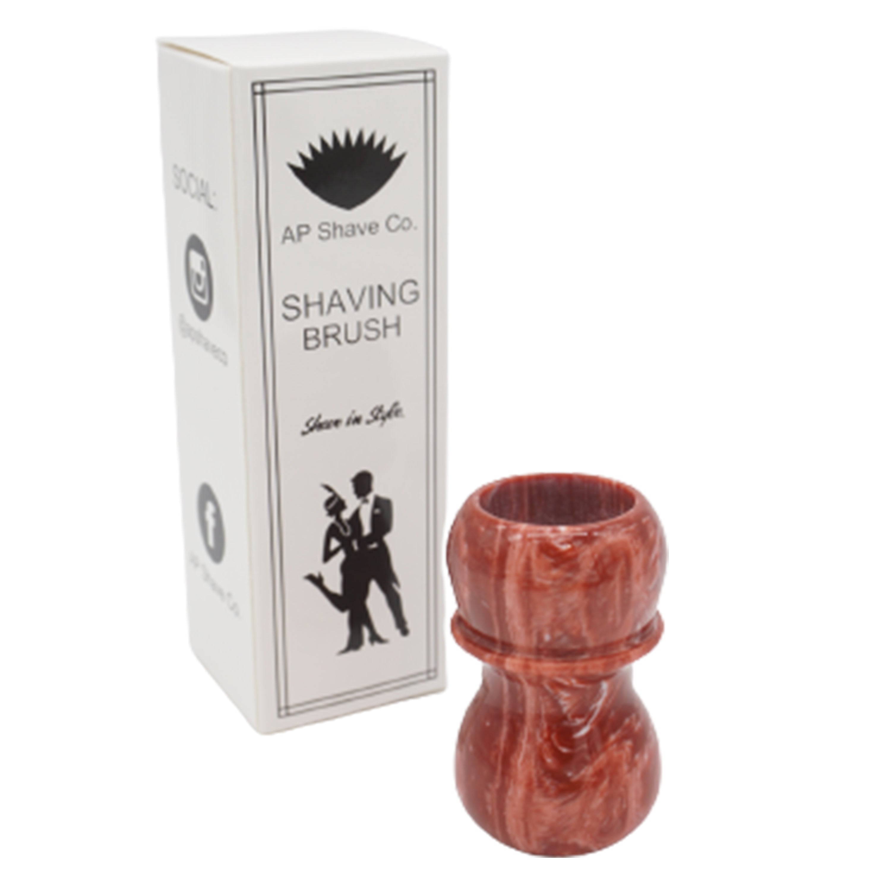 Premium Strawberry Cream Handmade Shaving Brush Handle - Fits 24mm & 26mm Knots - Perfect for Wet Shaving & Grooming Gifts