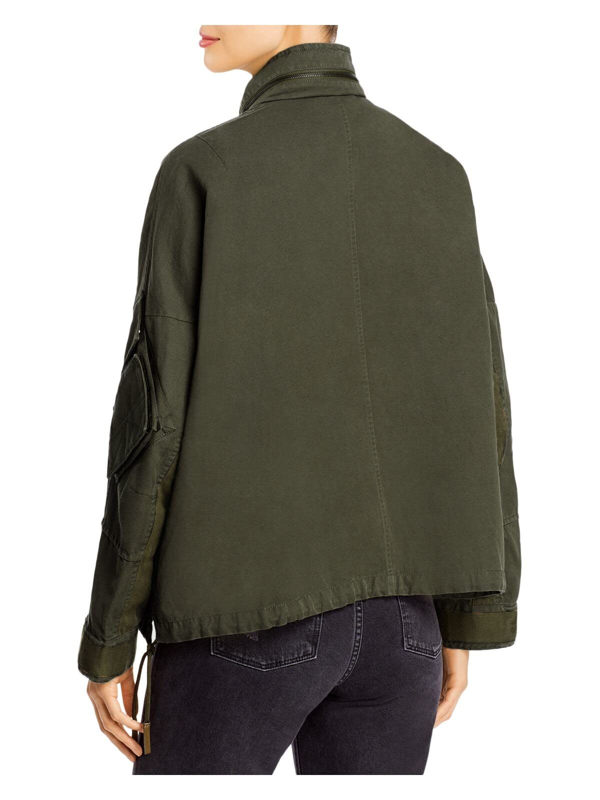 Women's Lightweight Green Zip-Up Jacket - Size 36 | Casual Outdoor Windbreaker for Hiking, Travel & Everyday Wear