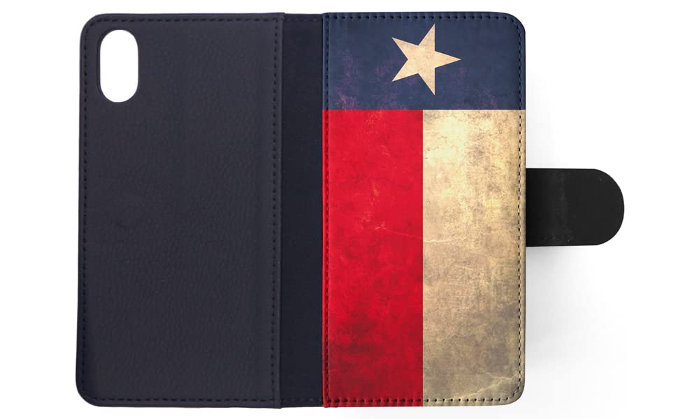 Texas USA State Flag Flip Wallet Phone Case for Apple iPhone X & Xs - Stylish Protection for Everyday Use & Travel