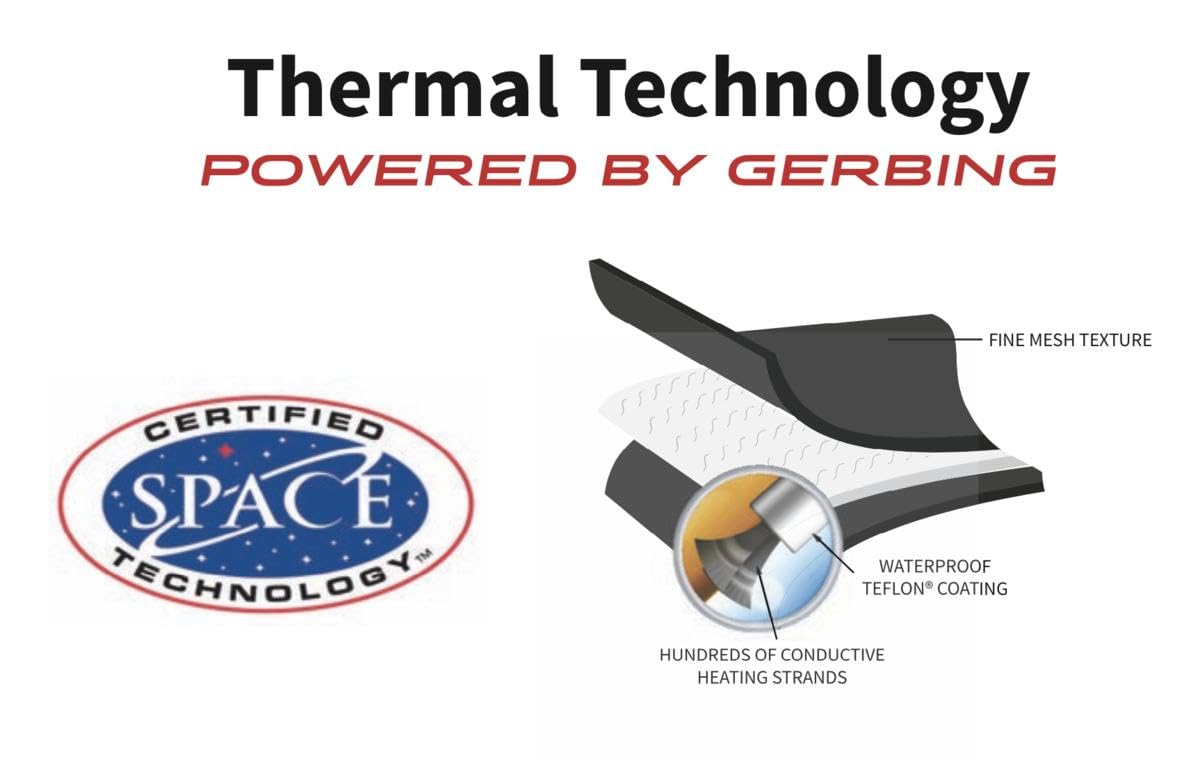 Gerbing Gyde 3-Finger Heated Gloves for Motorcycle Riding - X-Small Size | Battery-Powered Warm Gloves for Winter Sports & Outdoor Activities