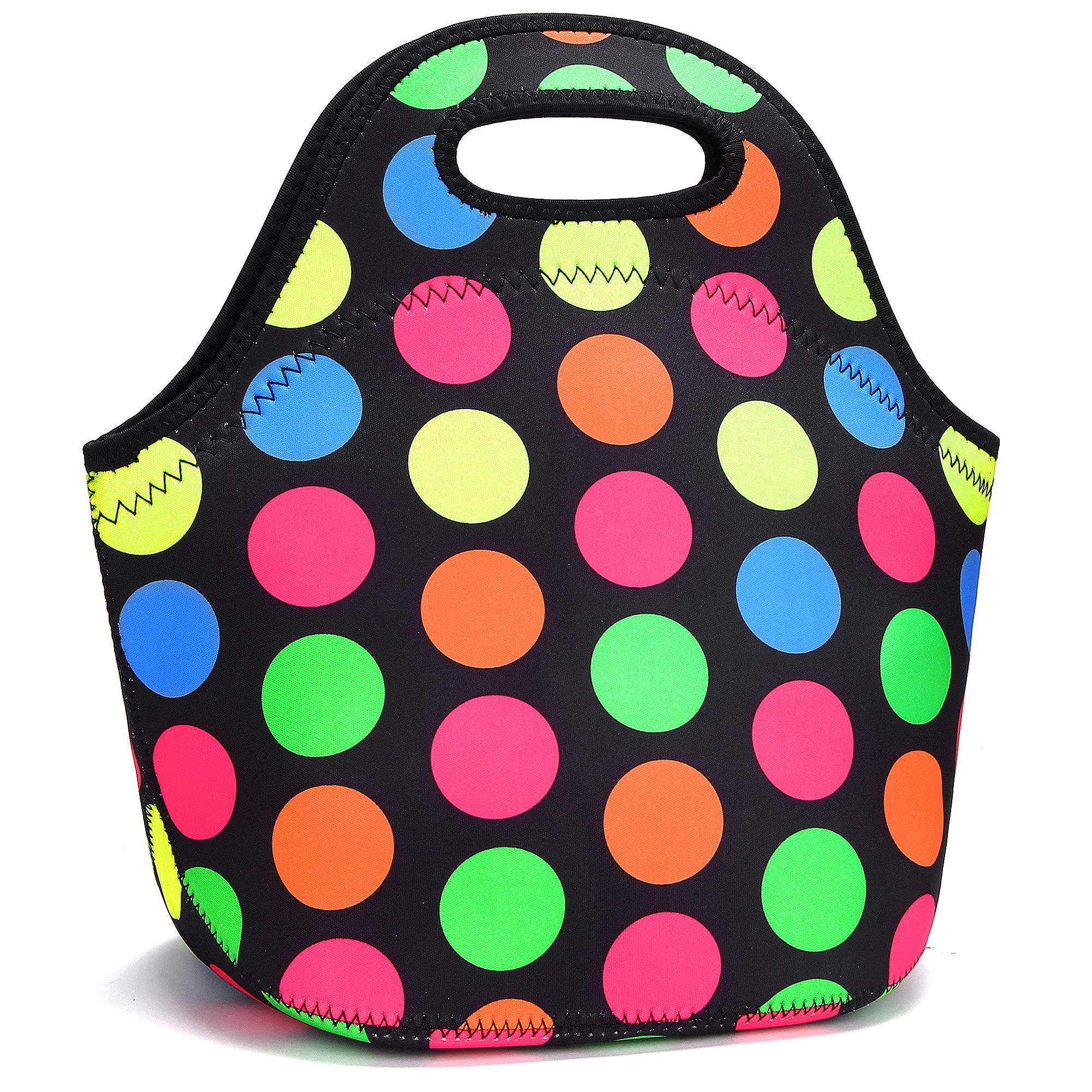 YOUBDM Insulated Neoprene Lunch Bag - Reusable & Washable Thermal Lunch Tote for Women & Men - Perfect for Work, School, Picnics & Outdoor Activities