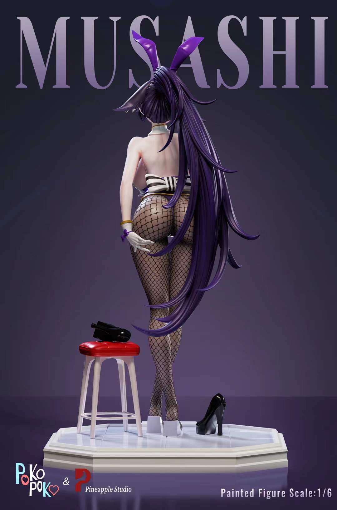 Azur Lane Shinano & Musashi Anime Figures - Poko Poko x Pineapple Studio Collectible Model for Fans | Perfect for Display, Cosplay, and Gaming Room Decor