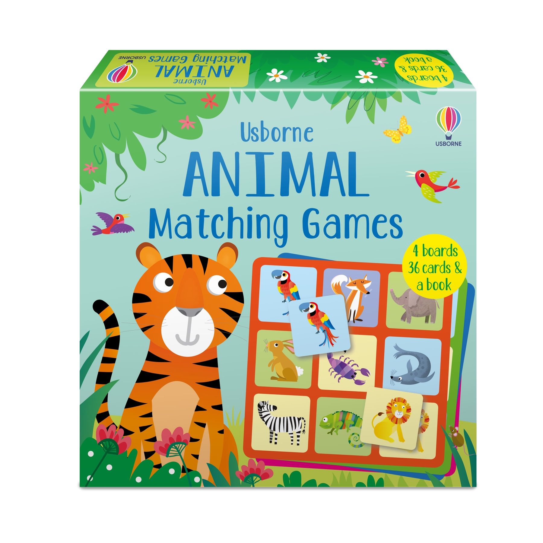 Educational Animal Matching Game & Book Set for Kids - Fun Learning Toys for Preschoolers, Toddlers, and Homeschooling - Perfect for Classroom Activities, Birthday Gifts, and Family Game Night