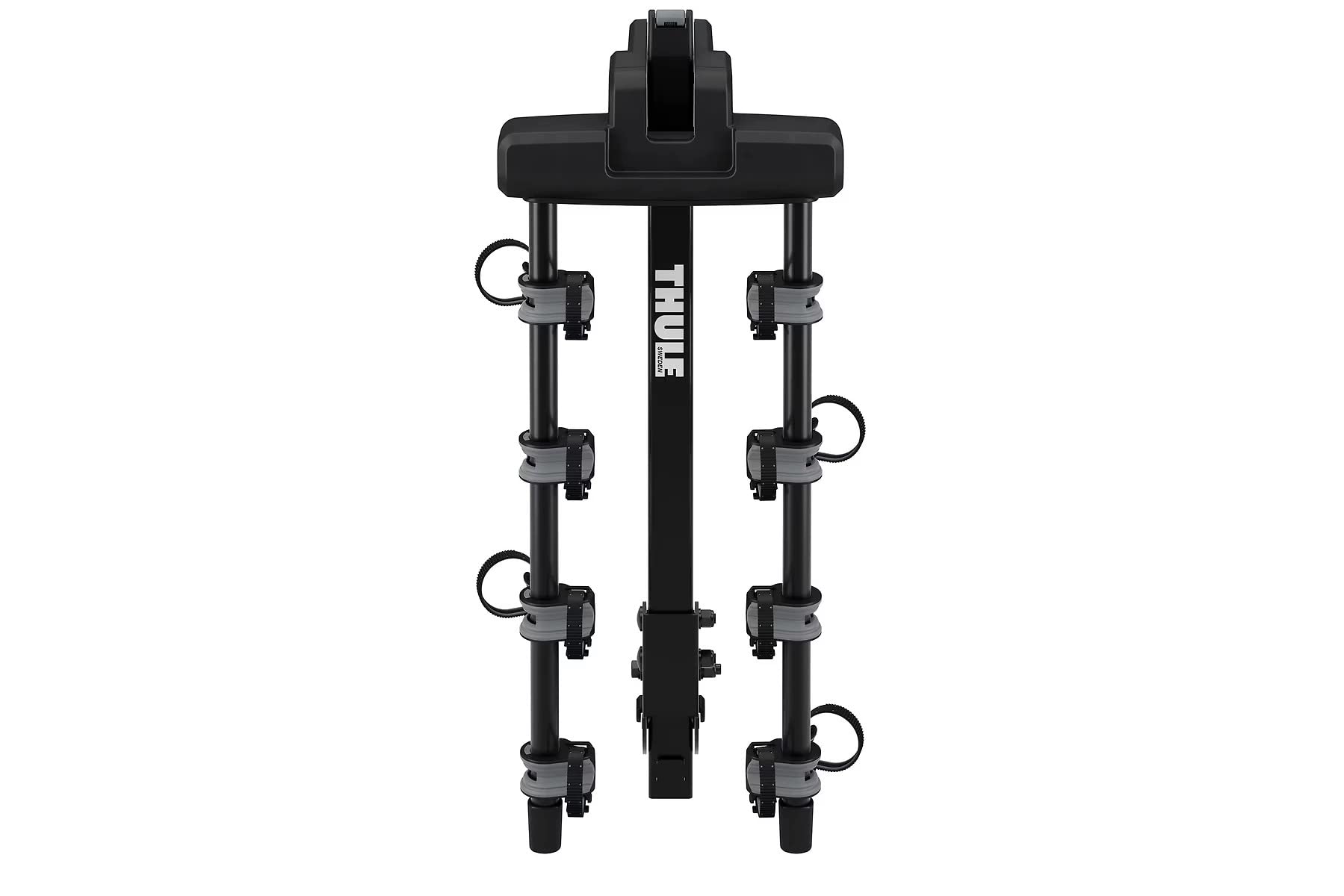 Thule Camber 4 Hitch Bike Rack - 4-Bike Platform Carrier for Cars, SUVs & Trucks | Heavy Duty Black Bike Rack for Mountain, Road & Electric Bikes | Perfect for Road Trips, Camping & Outdoor Adventures