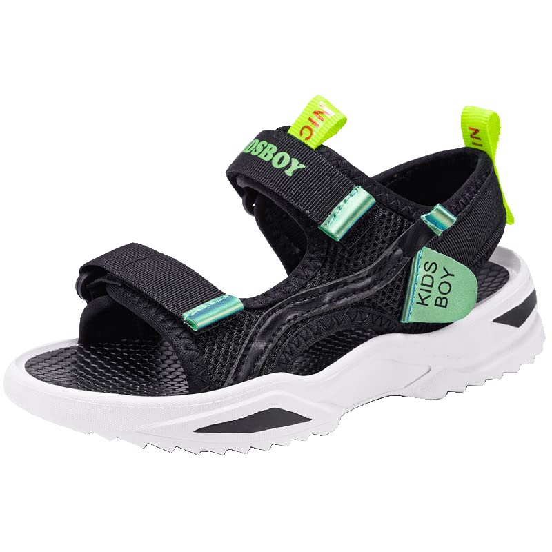 Kulebear Boys Summer Sports Sandals - Breathable Hiking & Beach Sandals for Kids - Outdoor Open Toe Athletic Sandals for Boys - Perfect for Beach, Pool, Camping and Outdoor Adventures