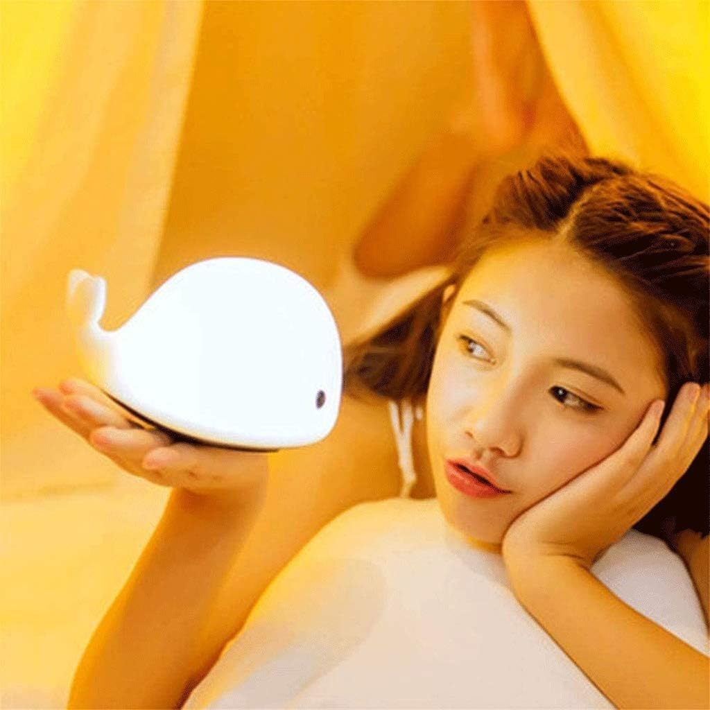 GeRRiT LED Night Light for Kids - Soft Silicone Baby Night Light with Warm White & 7 Color Changing Modes, Perfect for Nursery, Bedroom, and Children's Sleep Aid