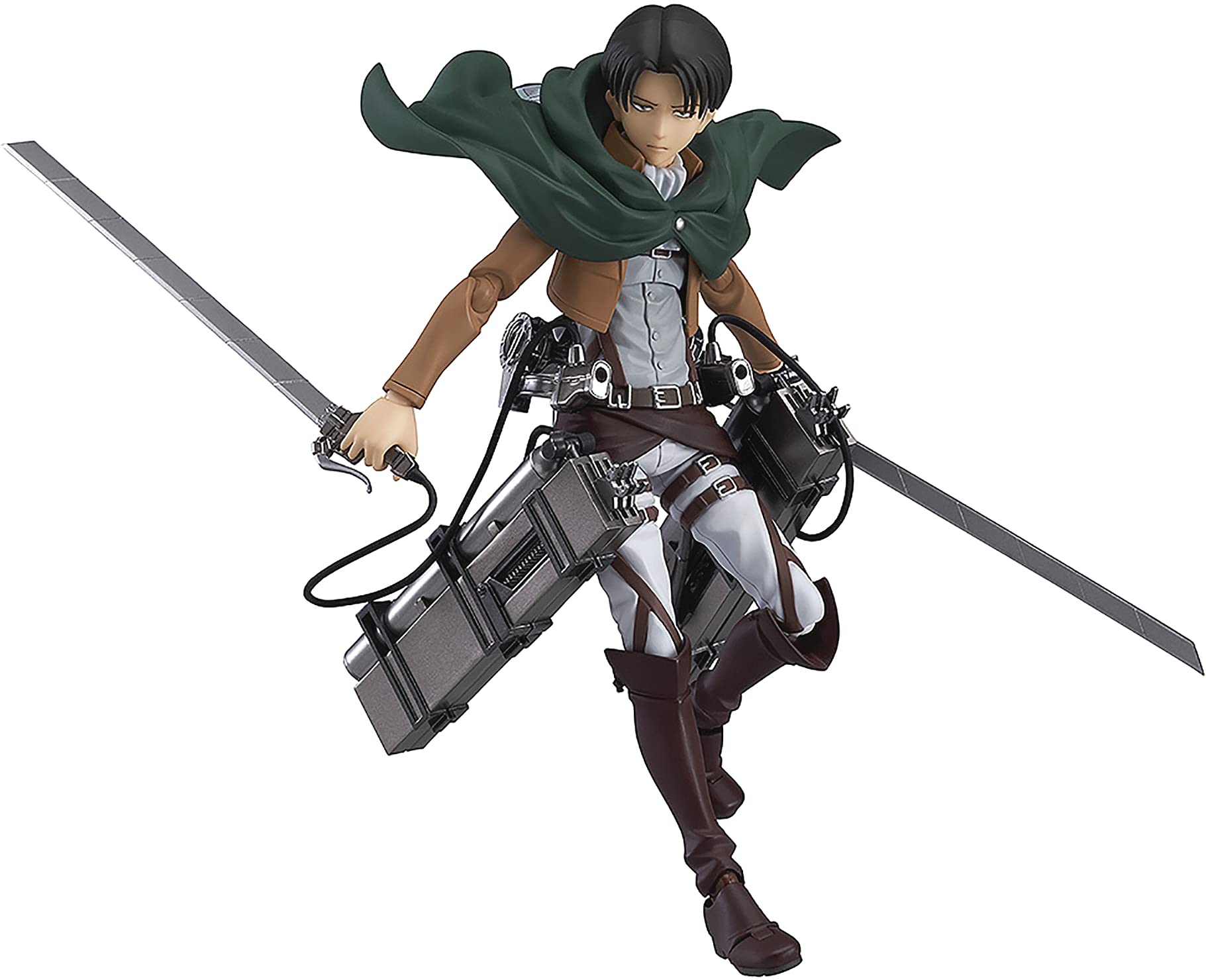 Good Smile Attack on Titan: Levi Figma Action Figure - Highly Articulated Collectible for Anime Fans & Display - Perfect for Home, Office, or Gift Giving