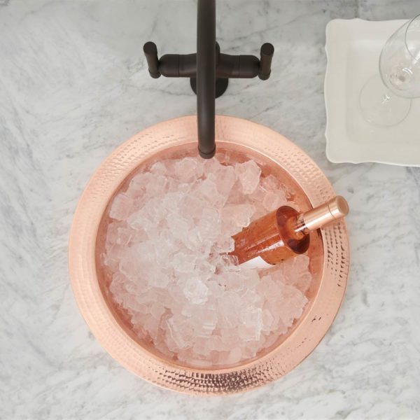 Native Trails Mojito Hammered Copper Bar & Prep Sink - Premium Kitchen Sink for Bars, Restaurants & Home Use