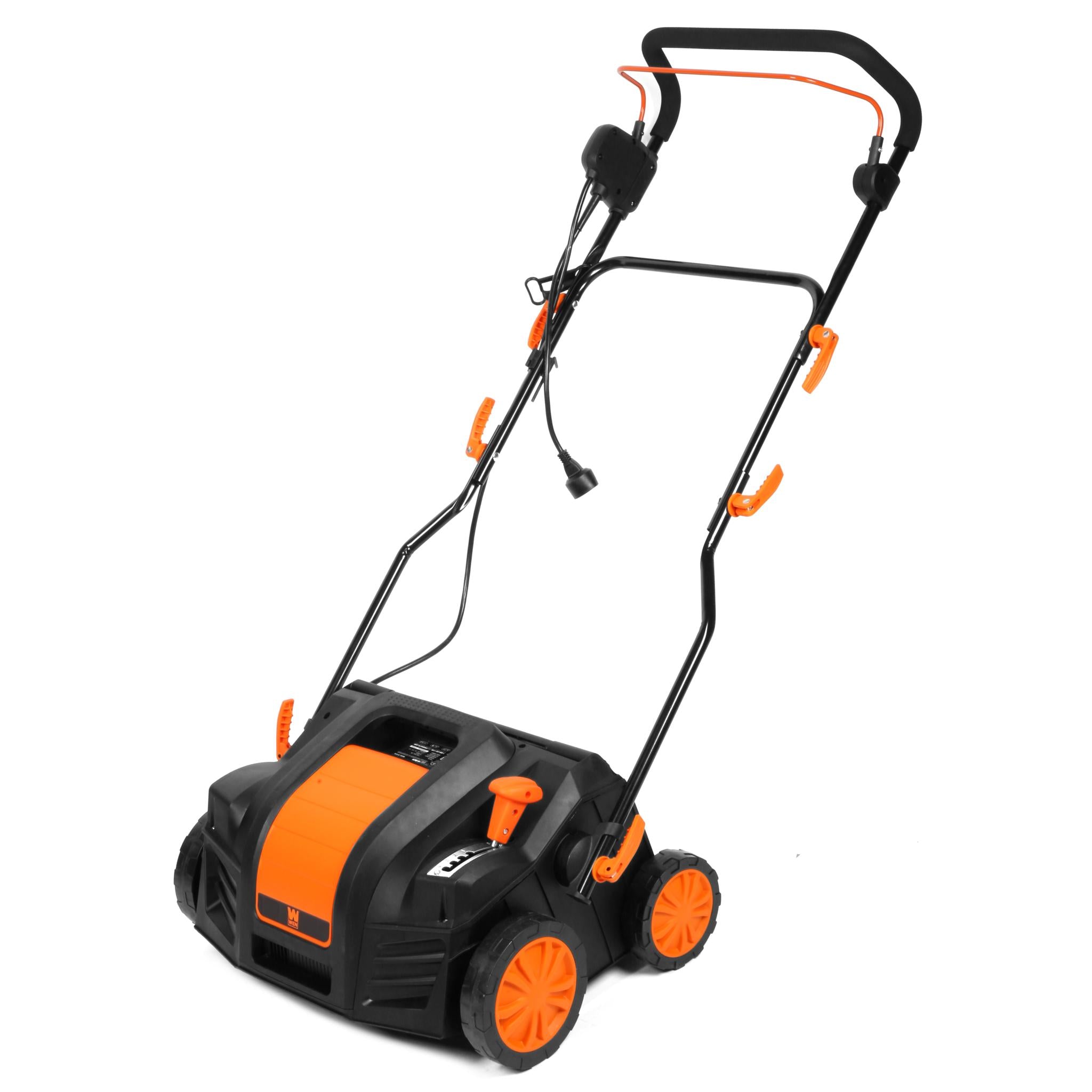 WEN DT1516 16-Inch 15 Amp 2-in-1 Electric Dethatcher & Scarifier with Collection Bag - Perfect for Lawn Aeration and Thatch Removal in Residential Yards