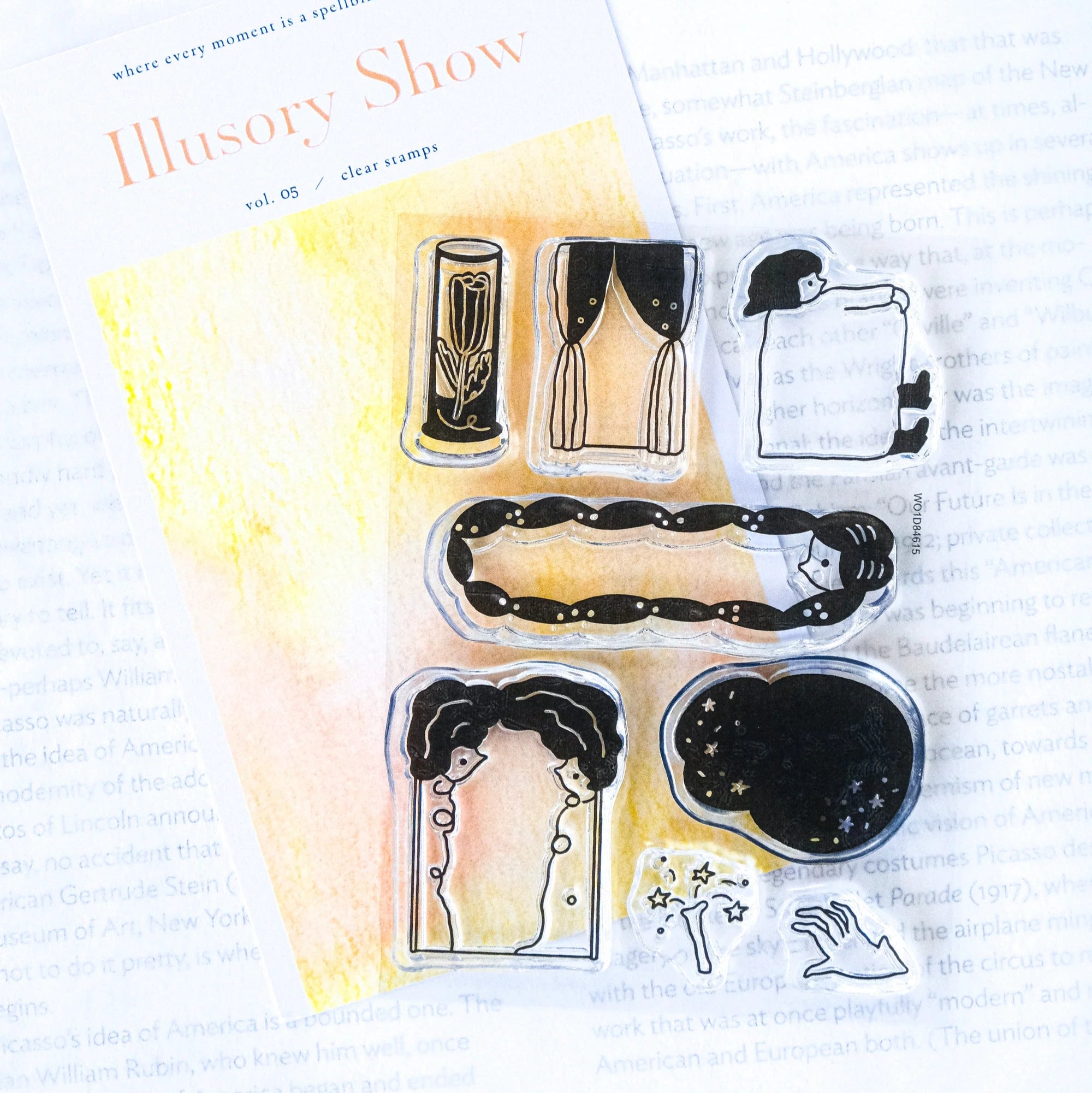 Dodolulu Clear Stamps for Scrapbooking - Illusory Show Design for DIY Cards, Journals, and Craft Projects