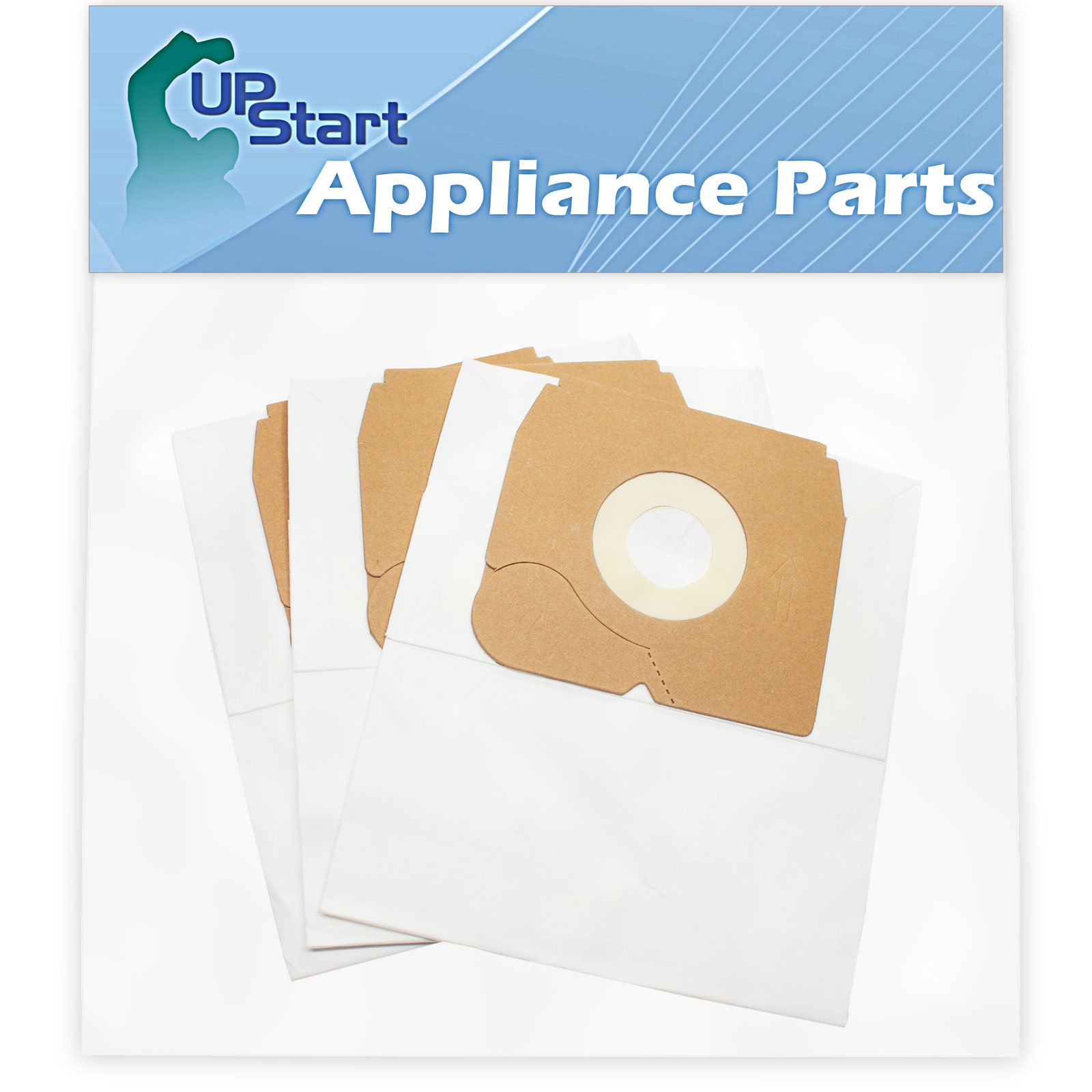 Upstart Battery 3 Replacement Vacuum Bags for Eureka 900A Ready Force Canister Vacuum - Compatible with Eureka 68937 & CN-4 Models | Perfect for Home Cleaning, Pet Hair Removal & Allergen Reduction