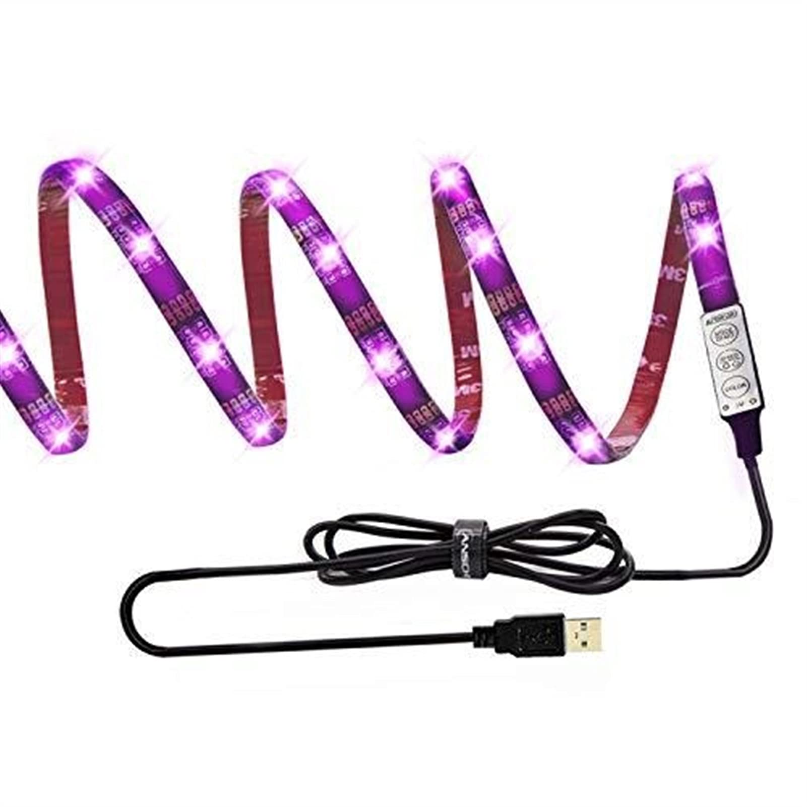 ZJRLY 3m RGB LED TV Backlight Strip Kit - 20 Color Modes, USB Powered, Polarized Lighting for TV & Computer, Color Changing Ambient Mood Light for Home Theater & Gaming Setup (Perfect for Bedroom, Living Room Decor)
