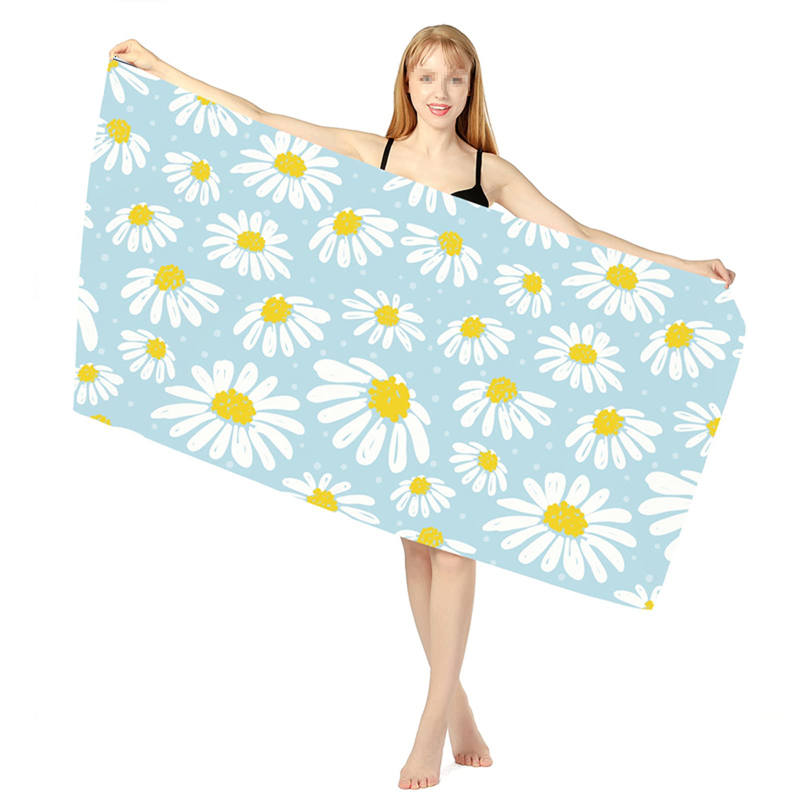 ATRNA Microfiber Beach Towel - Sand Resistant, Quick Dry, Compact & Lightweight for Travel - Perfect for Pool, Beach, Yoga and Outdoor Activities