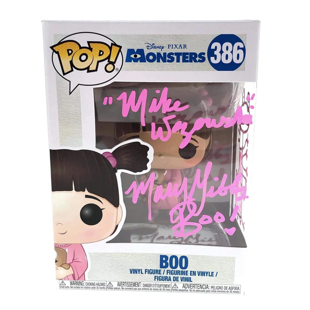 Mary Gibbs Signed Randall Sketch Boo Monsters Inc. Funko Pop with JSA COA Autograph - Rare Collectible for Disney Pixar Fans, Perfect for Display & Gifting