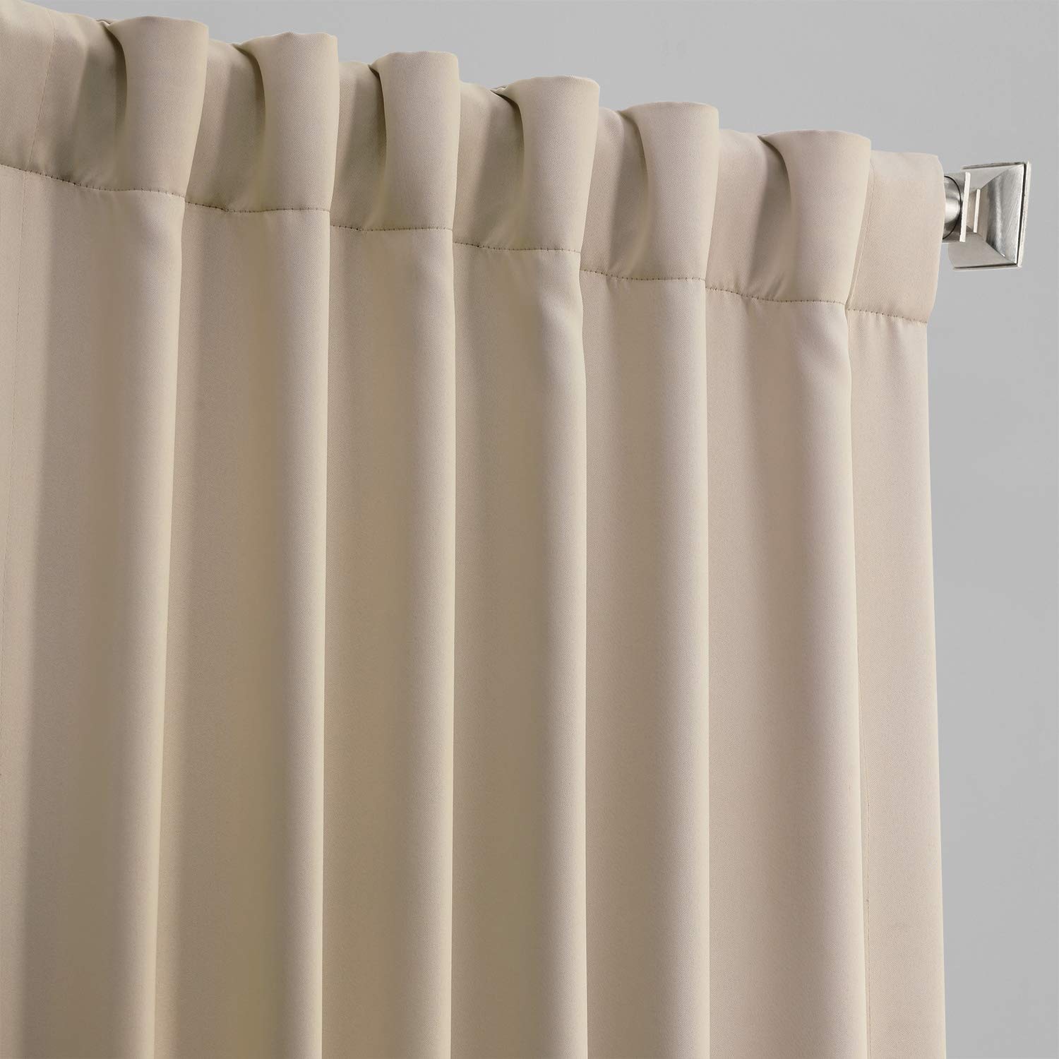 Room Darkening Curtains 96 Inches Long - HPD Half Price Drapes for Bedroom & Living Room (1 Panel, 50x96, Egg Nog) - Perfect for Light Control, Privacy & Home Decor
