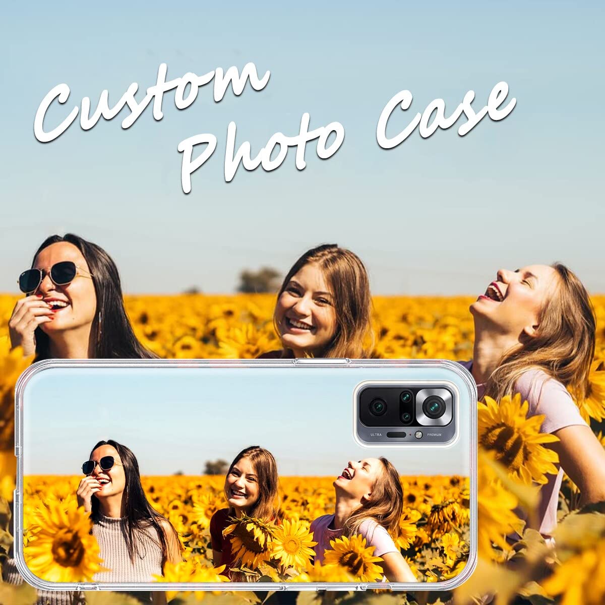 Customizable Transparent Phone Case for Xiaomi Redmi Note 10S 4G (6.43