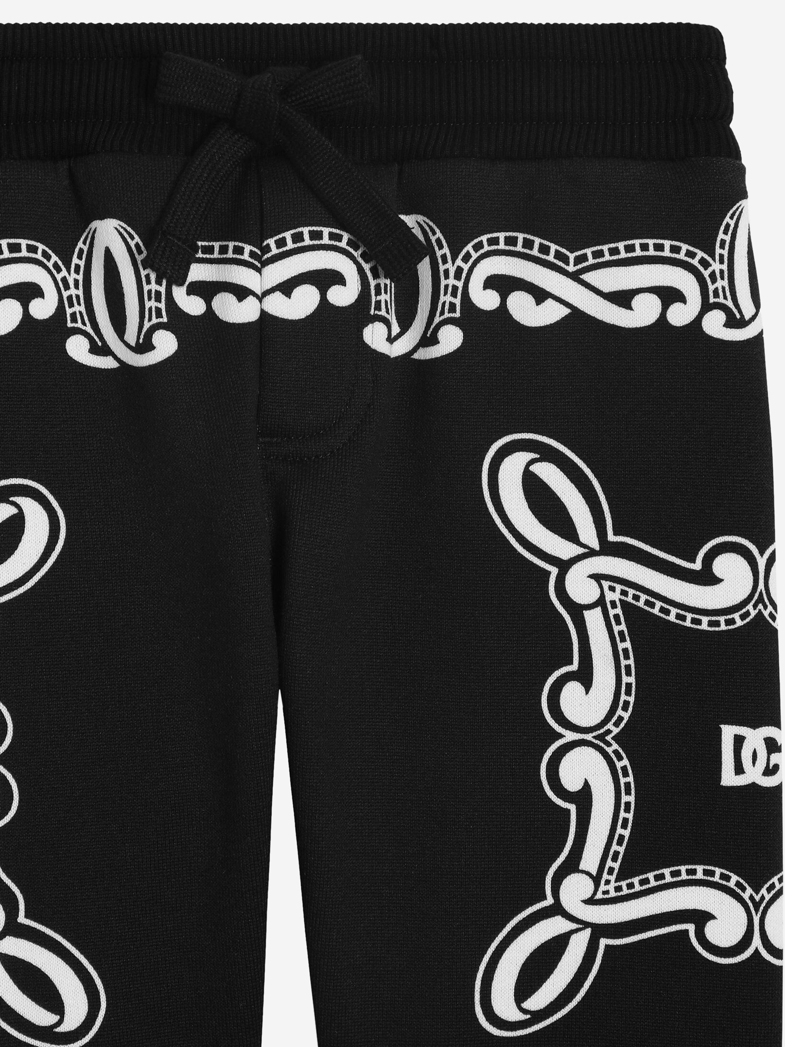 Baby Boys Bandana Print Joggers - Black Cotton Comfortable Pants for Toddlers | Perfect for Playtime, Daycare & Casual Outings