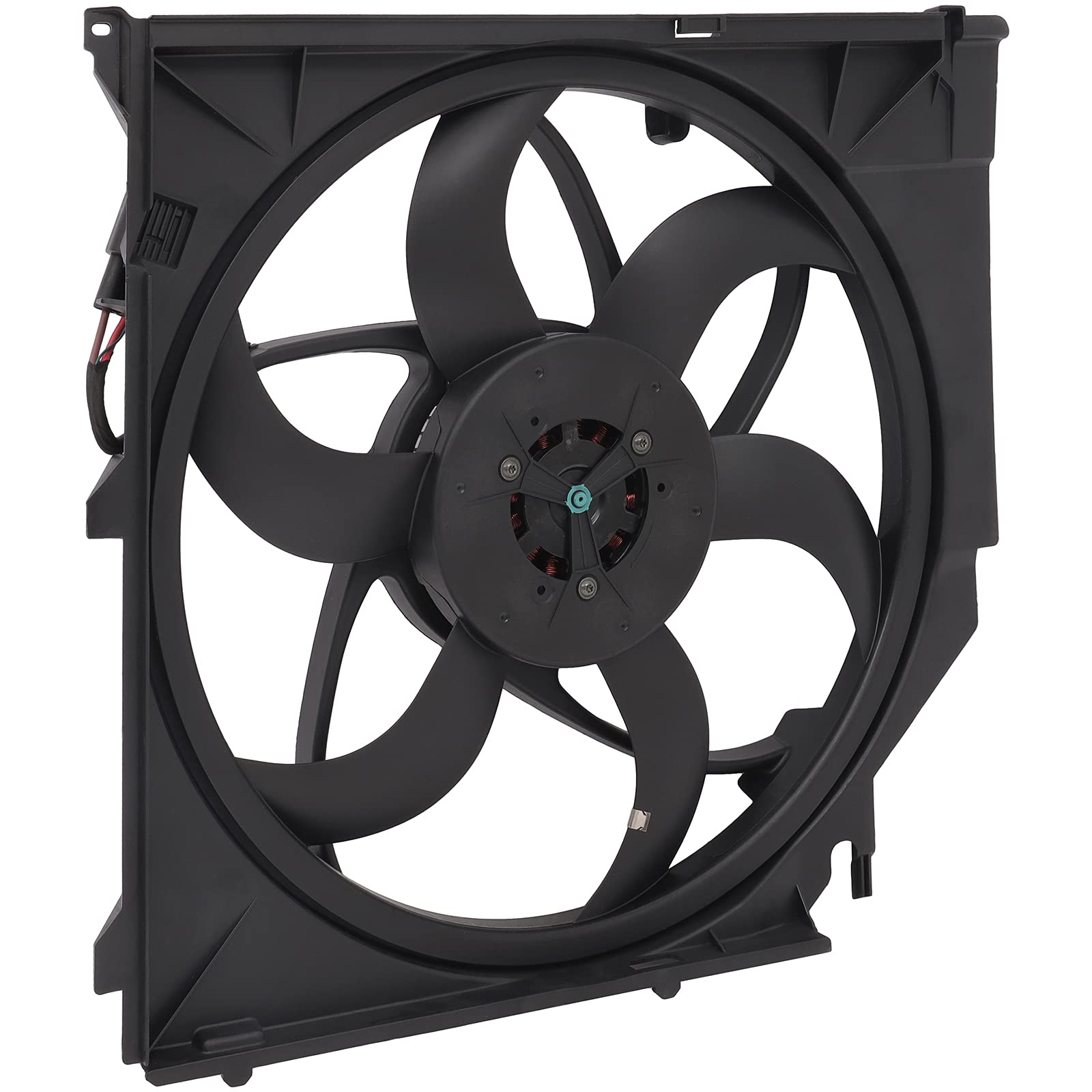 Universal Slim Push Pull Radiator Fan Assembly 13.5V Cooling Fan Kit - Driver Side/LH 621-194 KFKGF - Compatible with 2004-2011 BMW X3 - Perfect for Engine Cooling & Overheating Prevention