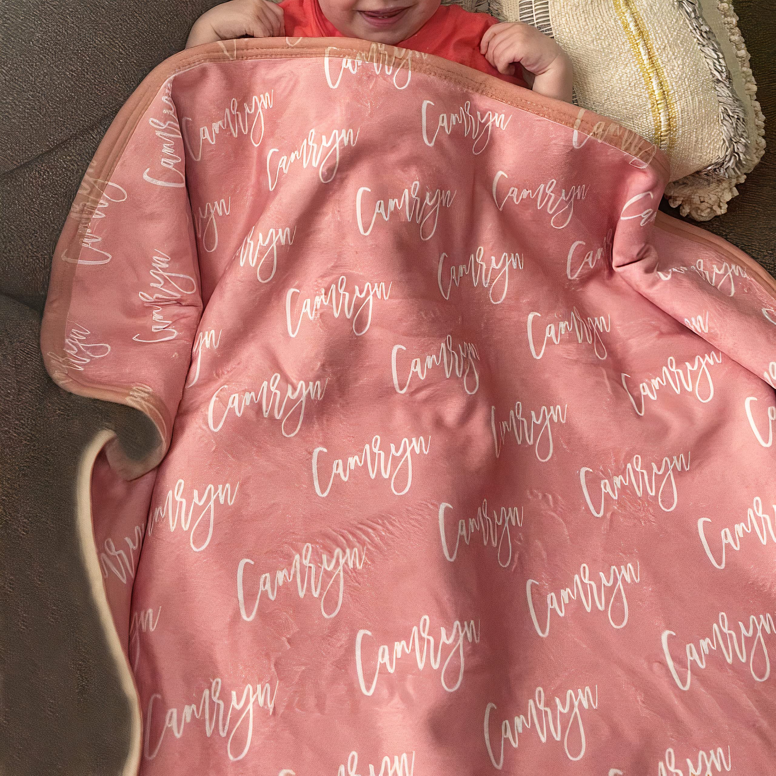 Personalized Baby Name Blanket - Customized for Boys, Girls & Kids - Perfect Gift for New Parents & Grandparents - Soft Nursery Blanket for Newborns, Christening & Baptism - Ideal for Nursery Decor, Baby Showers & Cozy Bedtime Snuggles