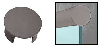 CRL GR25ECDU Dark Bronze End Cap for 2-1/2