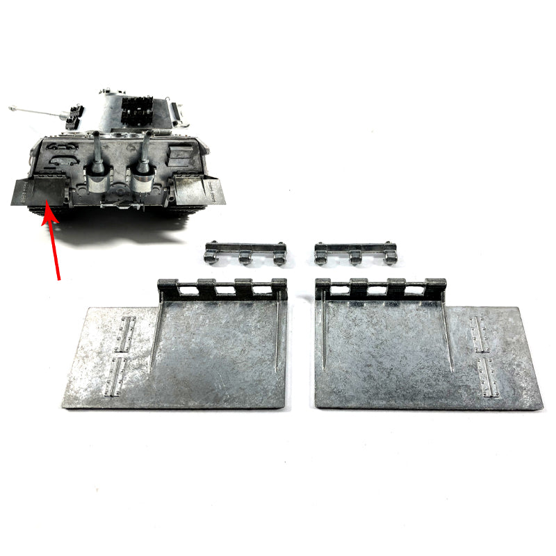 1/16 Scale German King Tiger R/C Tank Metal Driver's Vision Port Tool Set with LED Light & Sprocket Hubs - Perfect for Military Model Building, Tank Enthusiasts & Radio Control Hobbyists
