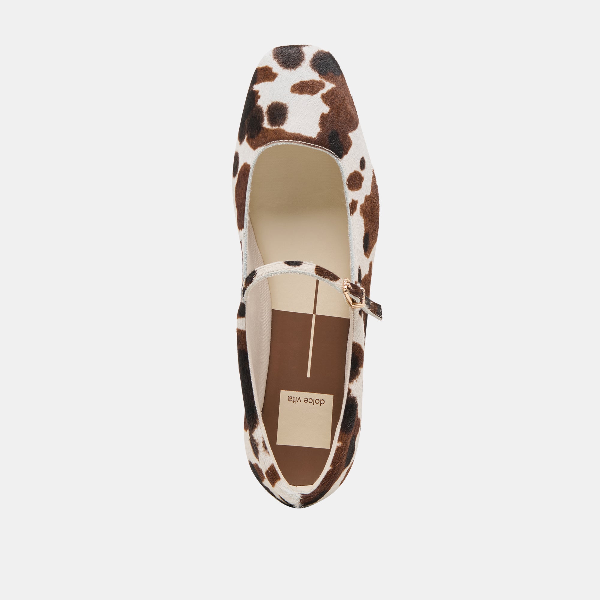 REYES Women's Ballet Flats in Cocoa Taurus Calf Hair - Comfortable & Stylish Shoes for Work, Casual Outfits & Everyday Wear