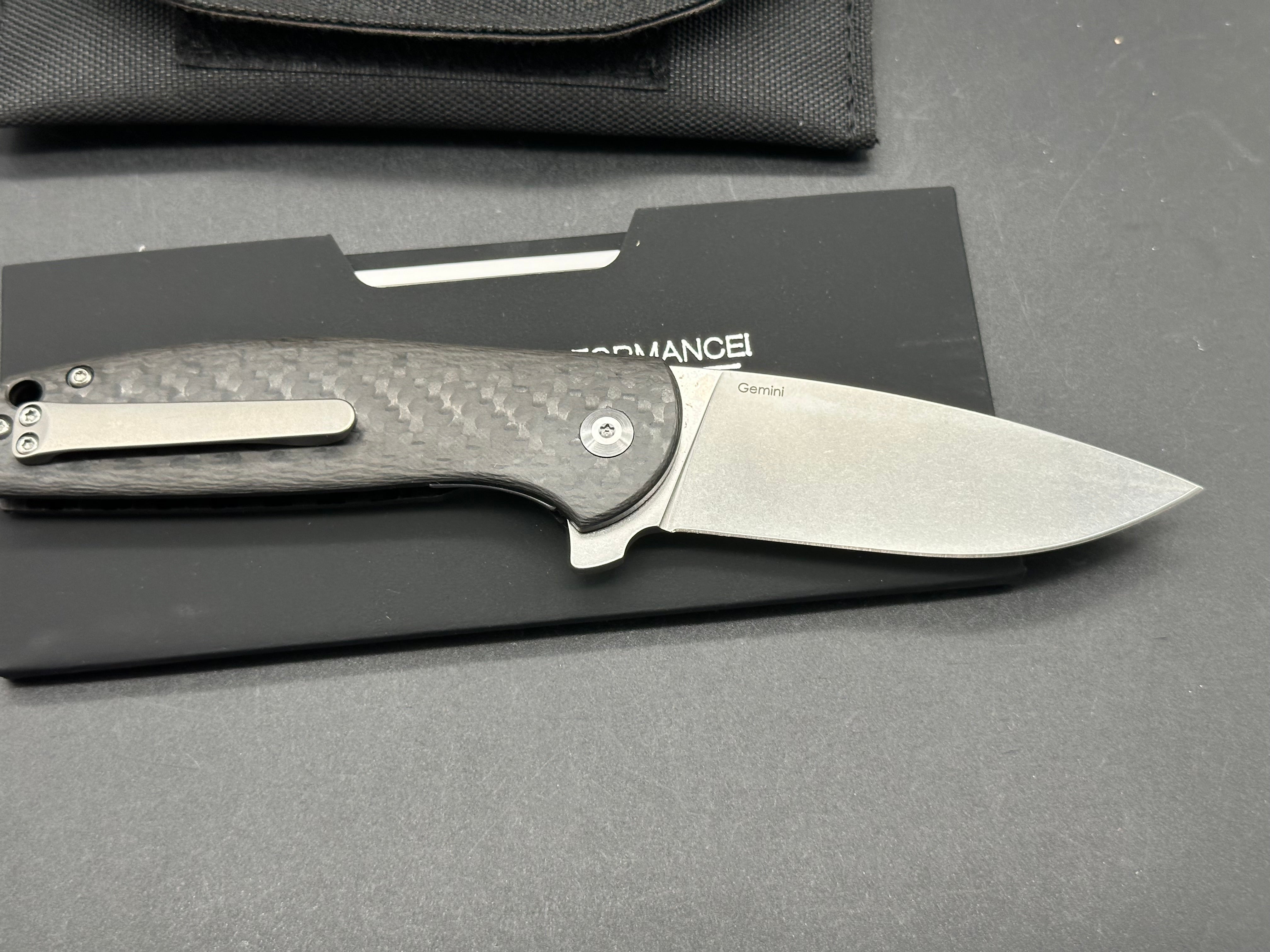 Kizer Gemini CF Folding Knife - 3.125