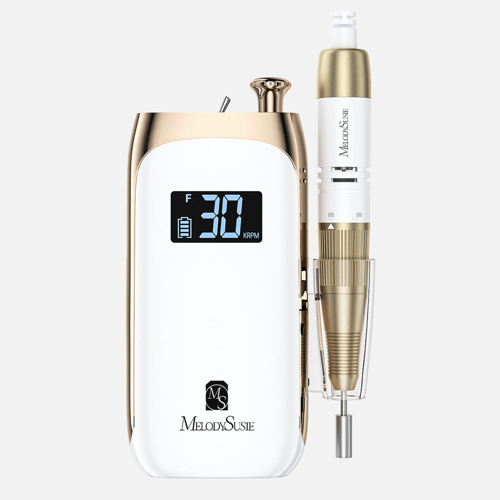 MelodySusie SR3 Jade Rechargeable Nail Drill - 30,000 RPM Professional Electric Nail File for Manicure & Pedicure | Perfect for Home Salon, Nail Artists & DIY Nail Care