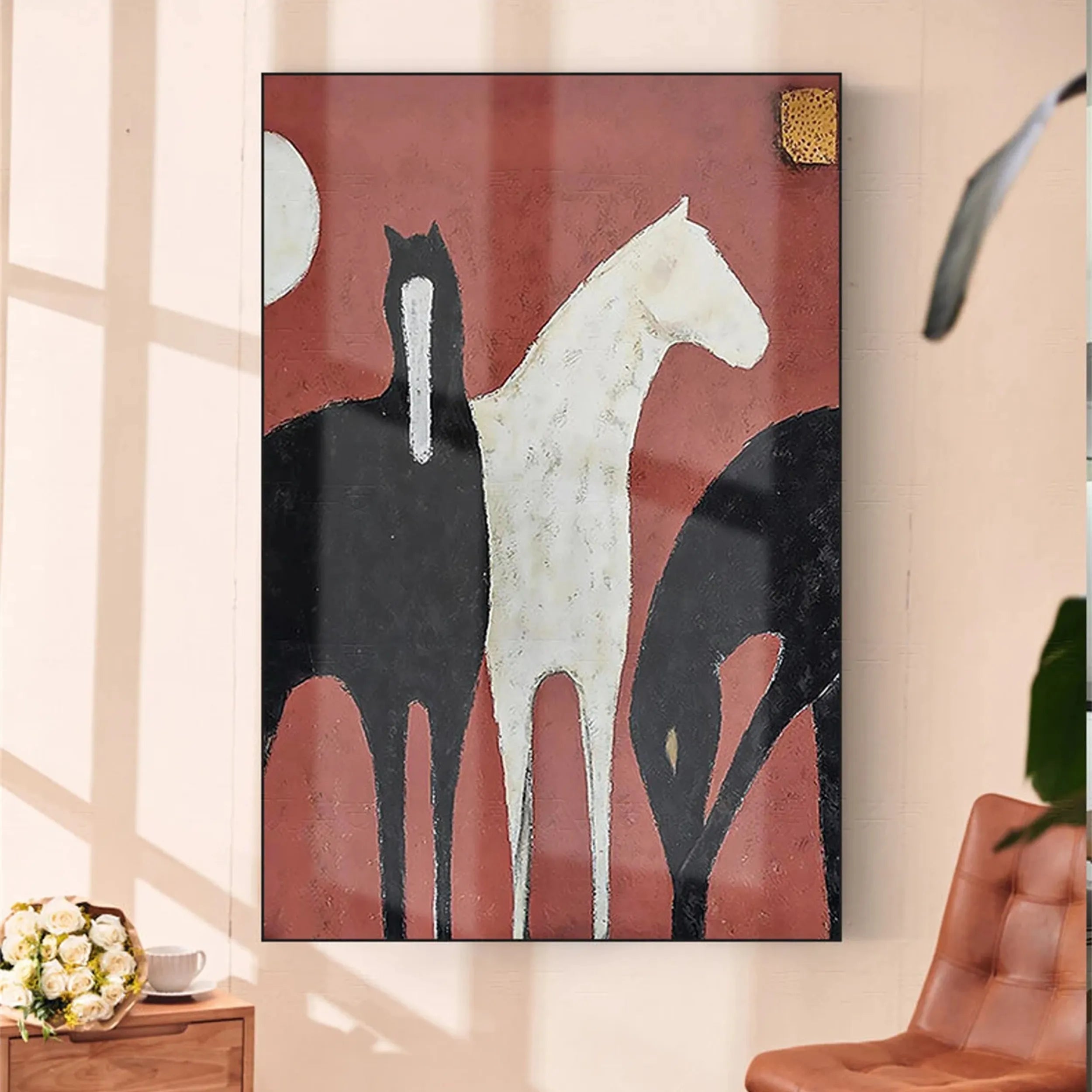 Animal Art Painting #AP006 - Handmade Wildlife Canvas Art for Home & Office Decor | Perfect for Living Room, Bedroom, or Gift