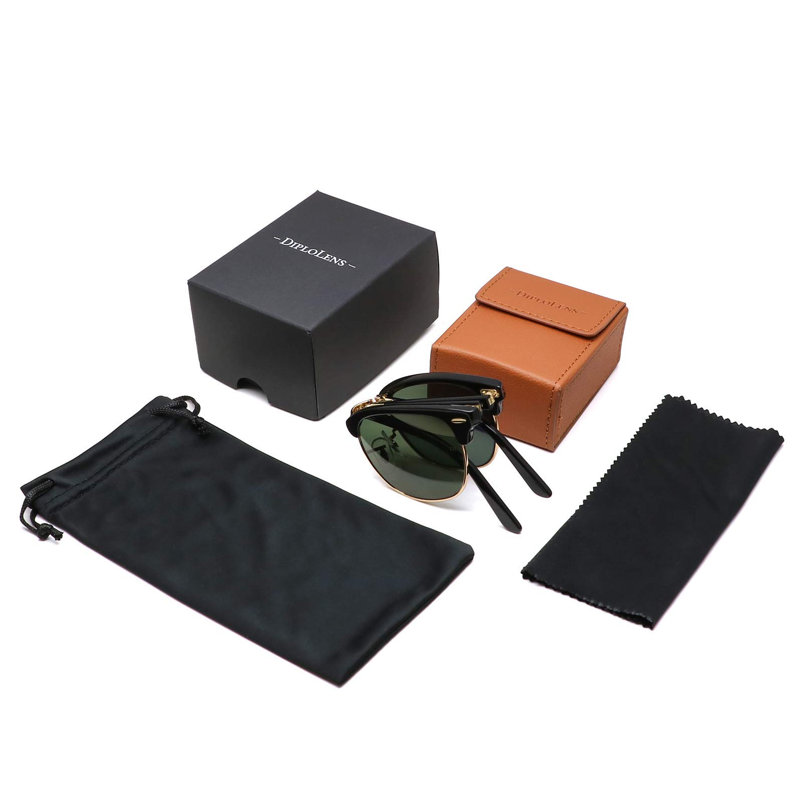 Classic Polarized UV400 Sunglasses for Men & Women - 100% UV Protection, Lightweight & Foldable - Perfect for Driving, Travel & Outdoor Activities