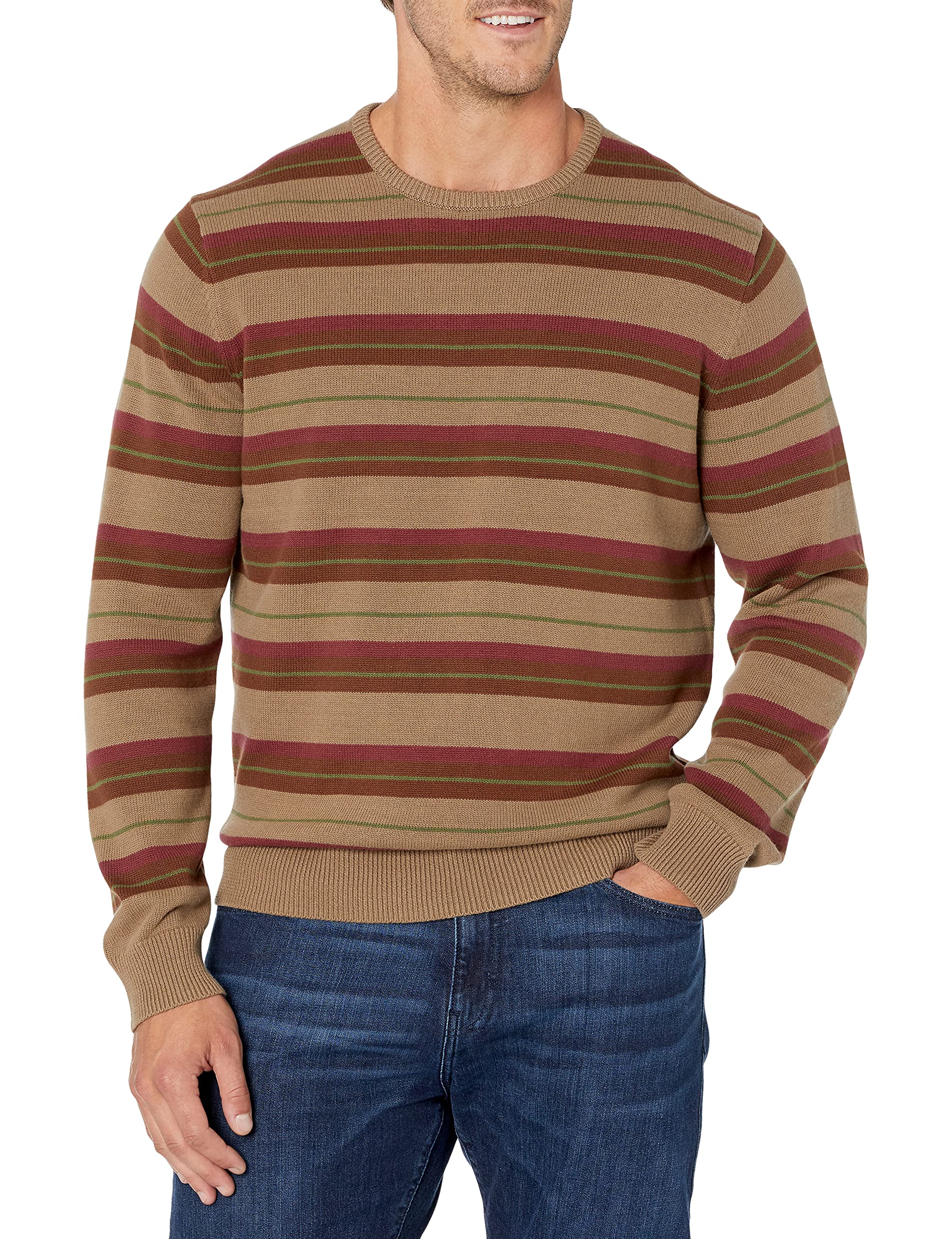 Goodthreads Men's Soft Cotton Crewneck Sweater - Comfortable Casual Pullover (Available in Tall Sizes) | Perfect for Office, Weekend Outings & Layering
