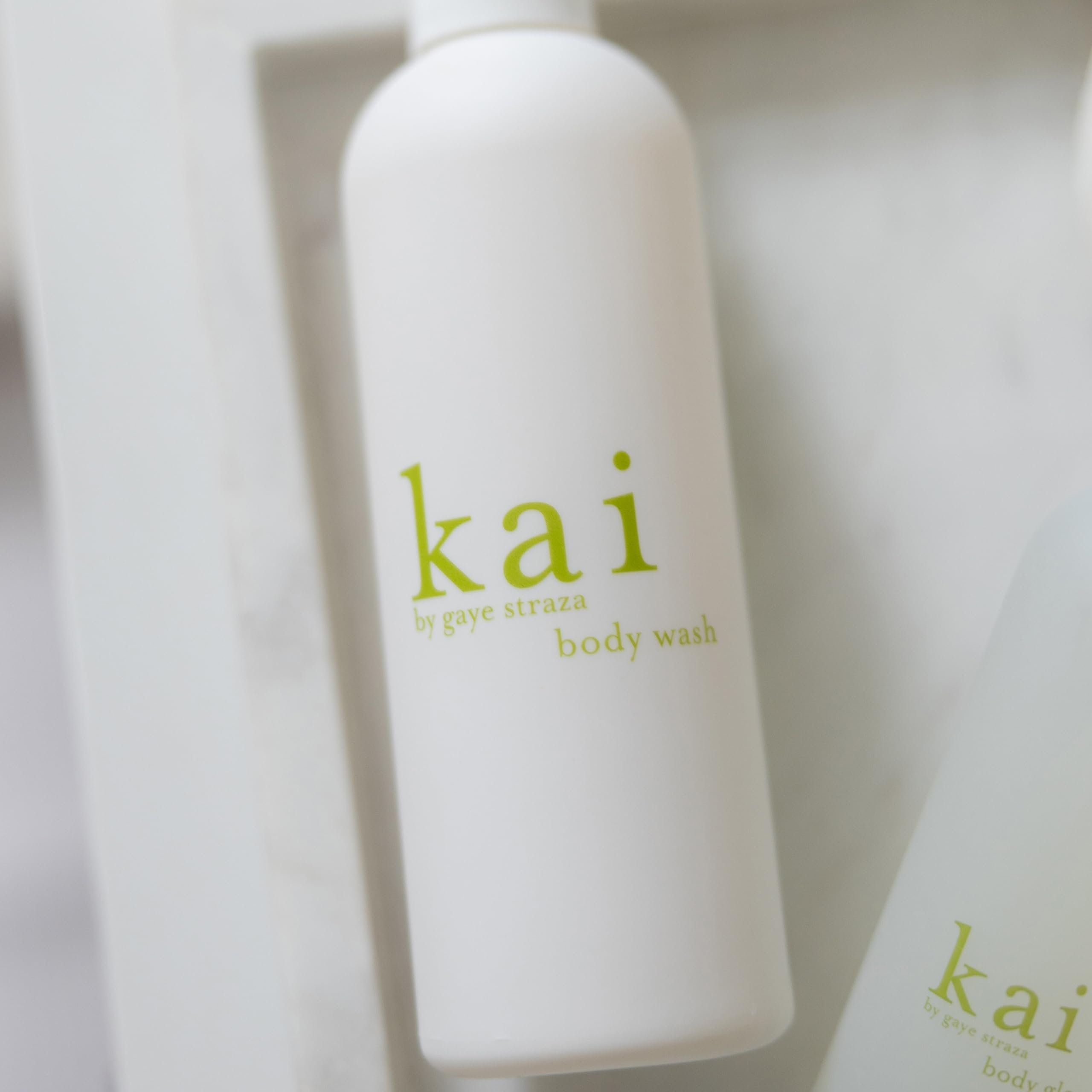 Kai Body Wash 8 Fl Oz - Vitamin E Enriched Foaming Body Wash with Cucumber & Comfrey Extracts, Fresh & Clean Signature Scent - Vegan, Cruelty Free, Made in USA - Perfect for Daily Shower & Spa-Like Relaxation