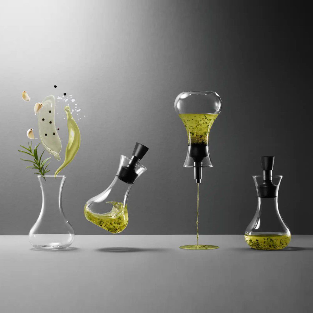 EVA SOLO Dressing Shaker - Premium Glass Salad Dressing Mixer with Airtight Lid - Perfect for Homemade Vinaigrettes, Sauces & Cocktails