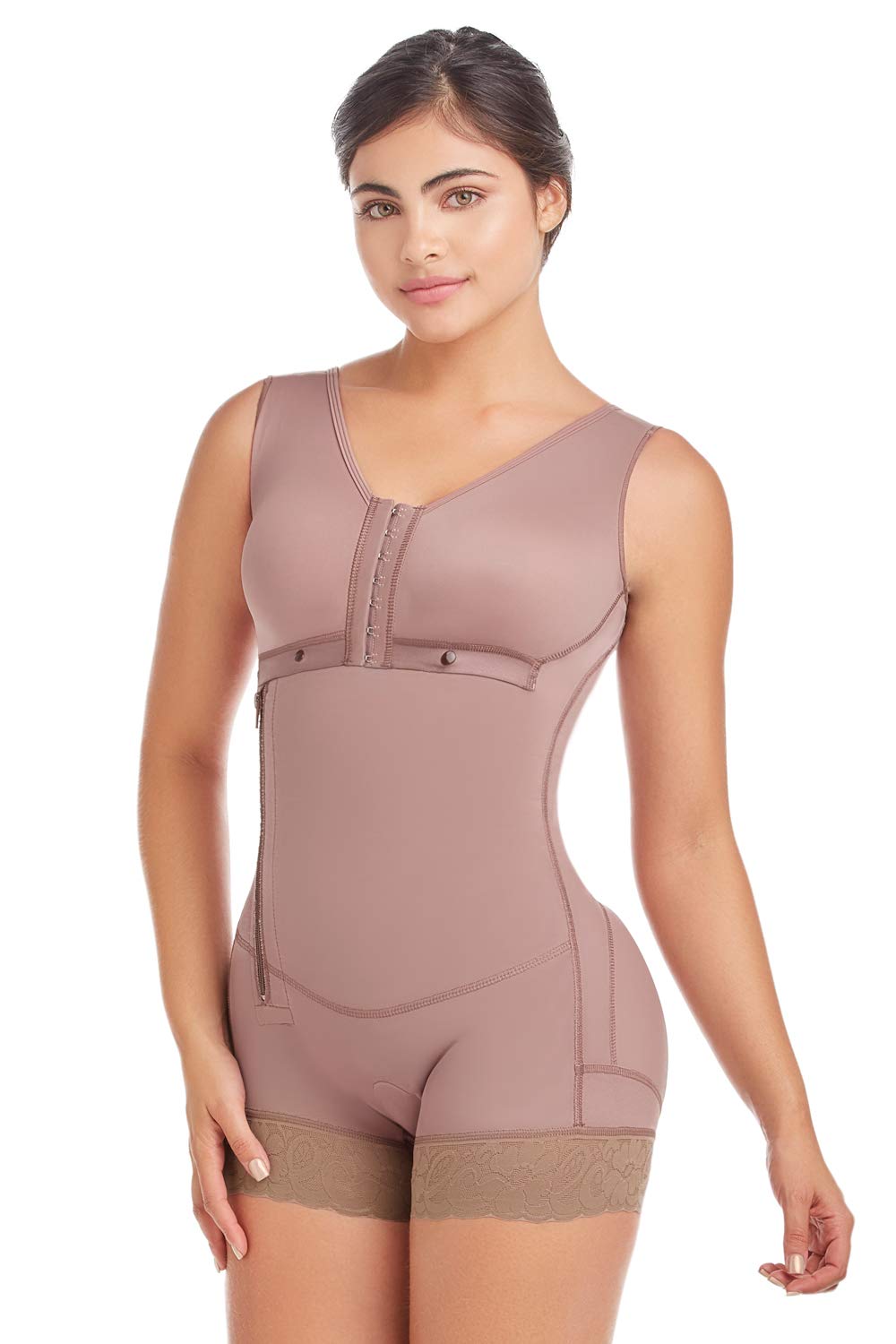 Delié by Fajas D'Prada High Waisted Tummy Control Butt Lifter Shapewear Shorts - Postpartum Waist Trainer & Body Shaper for Women, Perfect Under Dresses or Workout Clothes
