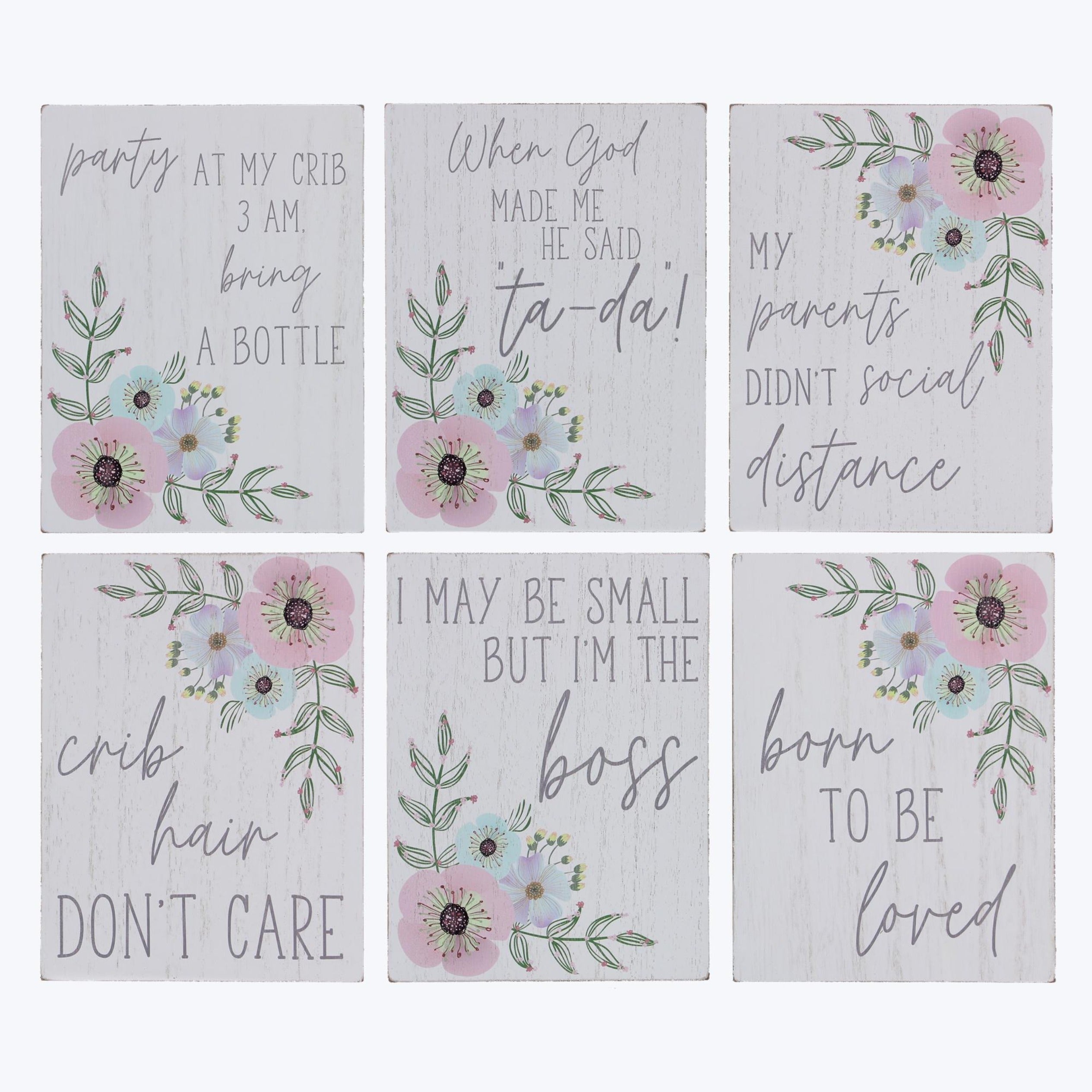 Baby Box Signs: Crib Hair - Personalized Nursery Decor for Newborns & Baby Showers - Perfect for Gender Reveals, Nursery Wall Art, and First Birthday Decorations