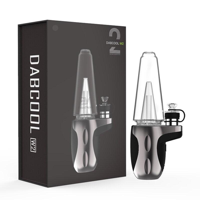Dabcool W2 Electric Dab Rig Kit - IPX4 Waterproof, 1500mAh Battery Portable Vaporizer for Wax & Concentrates | Perfect for Home Use, Travel & Outdoor Activities