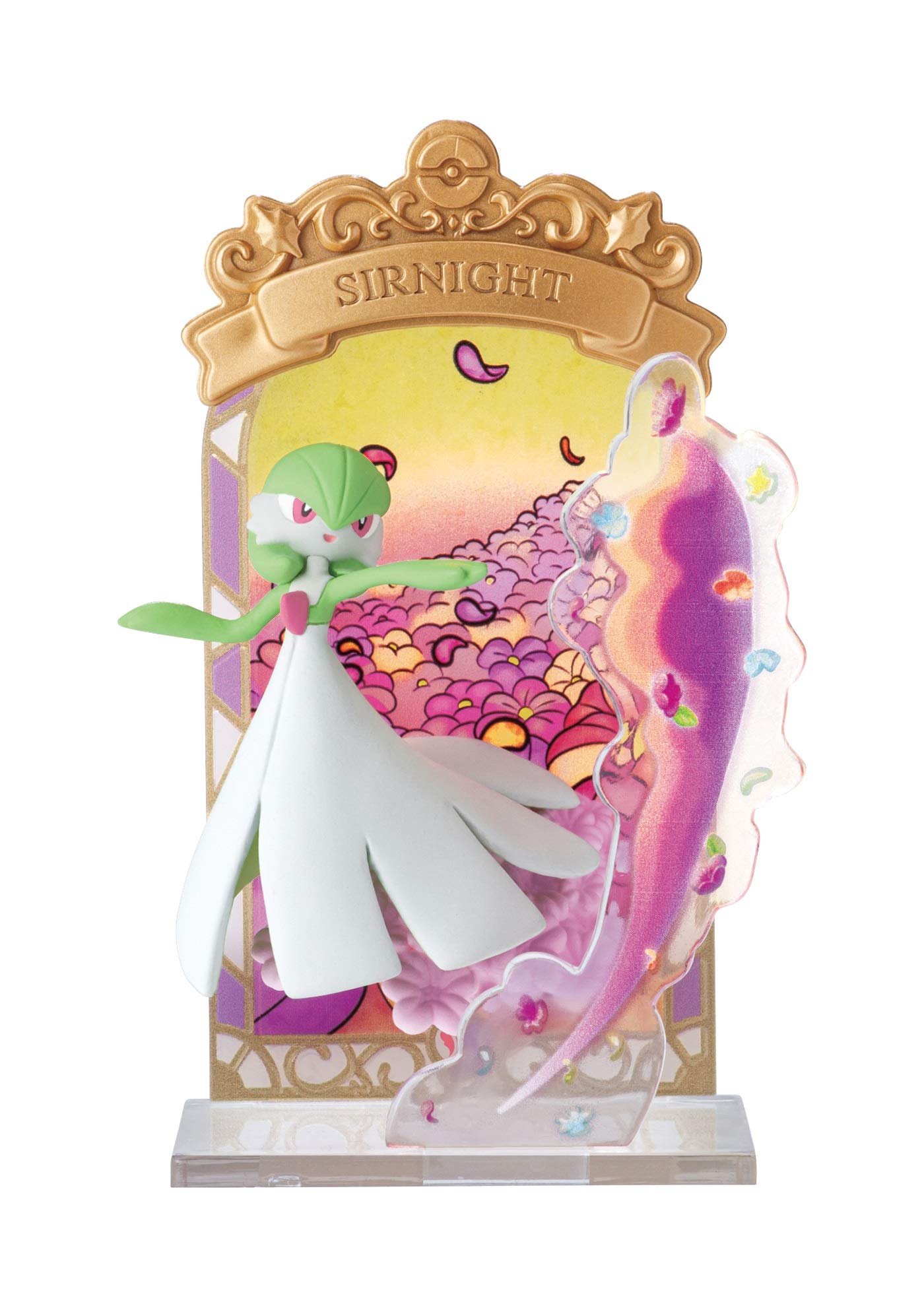 Pokemon Stained Glass Collection - Complete 6-Piece Candy Toy with Gum (Pocket Monster) - Perfect for Collectors, Gifts & Nostalgic Fun